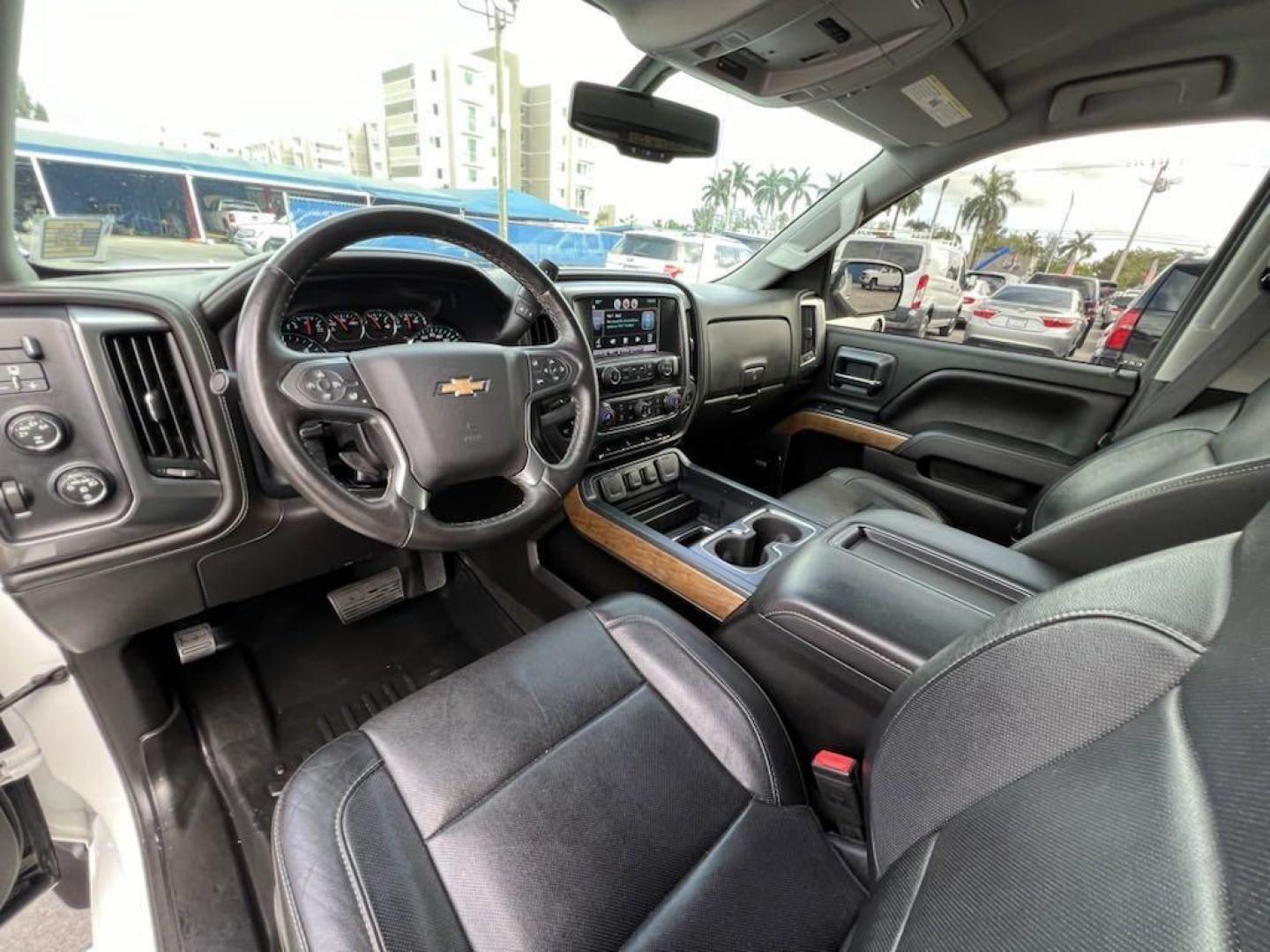 2015 Summit White /Jet Black Chevrolet Silverado 1500 LTZ (1GCVKSECXFZ) with an EcoTec3 5.3L V8 engine, Automatic transmission, located at 27610 S Dixie Hwy, Homestead, FL, 33032, (305) 749-2348, 25.510241, -80.438301 - Photo#12