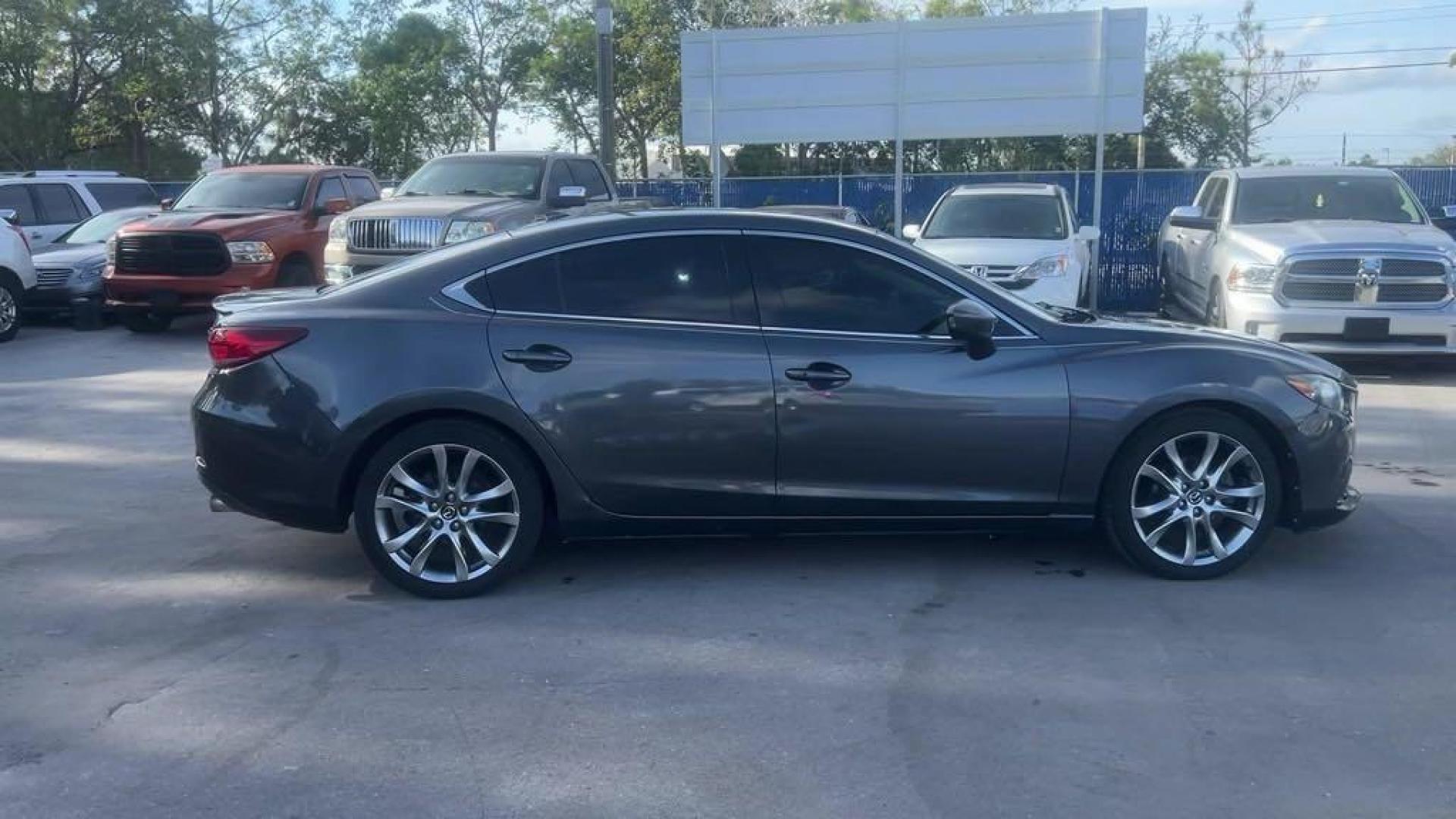 2014 Meteor Gray Mica Mazda Mazda6 i Grand Touring (JM1GJ1W55E1) with an SKYACTIV-G 2.5L I4 DOHC 16V engine, Automatic transmission, located at 27610 S Dixie Hwy, Homestead, FL, 33032, (305) 749-2348, 25.510241, -80.438301 - Photo#5