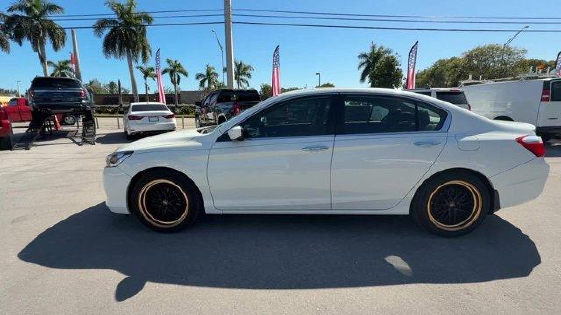 2013 White Honda Accord Sdn Sport (1HGCR2F51DA) with an 4 2.4L engine, Variable transmission, located at 27610 S Dixie Hwy, Homestead, FL, 33032, (305) 749-2348, 25.510241, -80.438301 - IIHS Top Safety Pick. Delivers 35 Highway MPG and 26 City MPG! This Honda Accord Sdn boasts a Gas I4 2.4L/144 engine powering this Variable transmission. Vehicle Stability Assist (VSA) w/traction control, Variable intermittent flush windshield wipers, Tire pressure monitoring system.*This Honda Acco - Photo#1