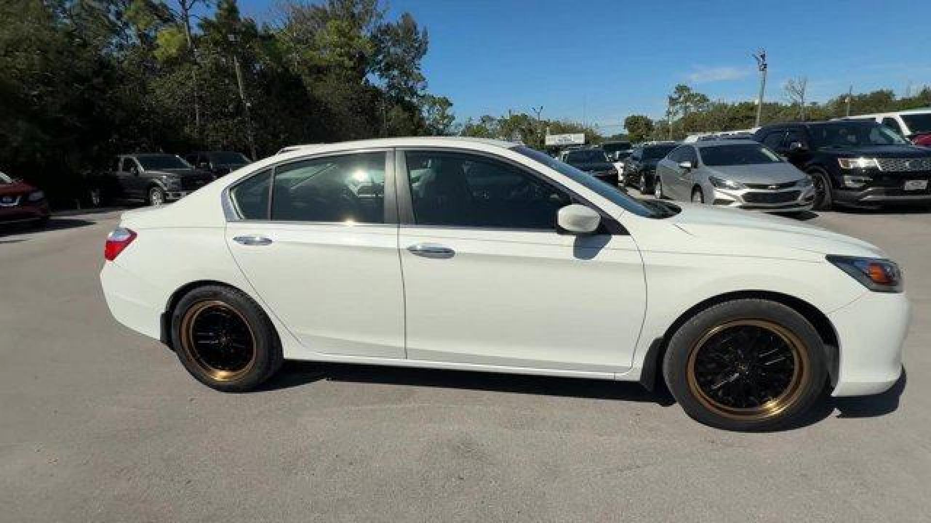 2013 White Honda Accord Sdn Sport (1HGCR2F51DA) with an 4 2.4L engine, Variable transmission, located at 27610 S Dixie Hwy, Homestead, FL, 33032, (305) 749-2348, 25.510241, -80.438301 - IIHS Top Safety Pick. Delivers 35 Highway MPG and 26 City MPG! This Honda Accord Sdn boasts a Gas I4 2.4L/144 engine powering this Variable transmission. Vehicle Stability Assist (VSA) w/traction control, Variable intermittent flush windshield wipers, Tire pressure monitoring system.*This Honda Acco - Photo#5