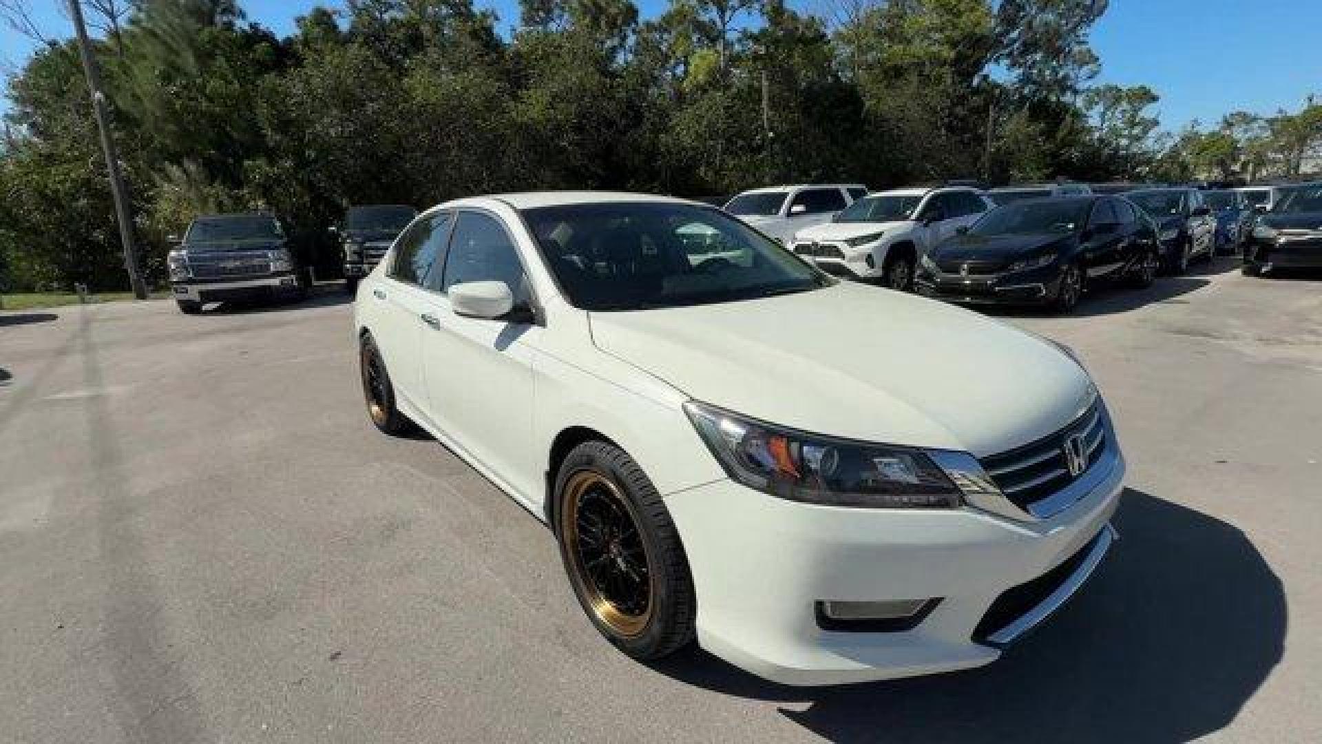 2013 White Honda Accord Sdn Sport (1HGCR2F51DA) with an 4 2.4L engine, Variable transmission, located at 27610 S Dixie Hwy, Homestead, FL, 33032, (305) 749-2348, 25.510241, -80.438301 - IIHS Top Safety Pick. Delivers 35 Highway MPG and 26 City MPG! This Honda Accord Sdn boasts a Gas I4 2.4L/144 engine powering this Variable transmission. Vehicle Stability Assist (VSA) w/traction control, Variable intermittent flush windshield wipers, Tire pressure monitoring system.*This Honda Acco - Photo#6