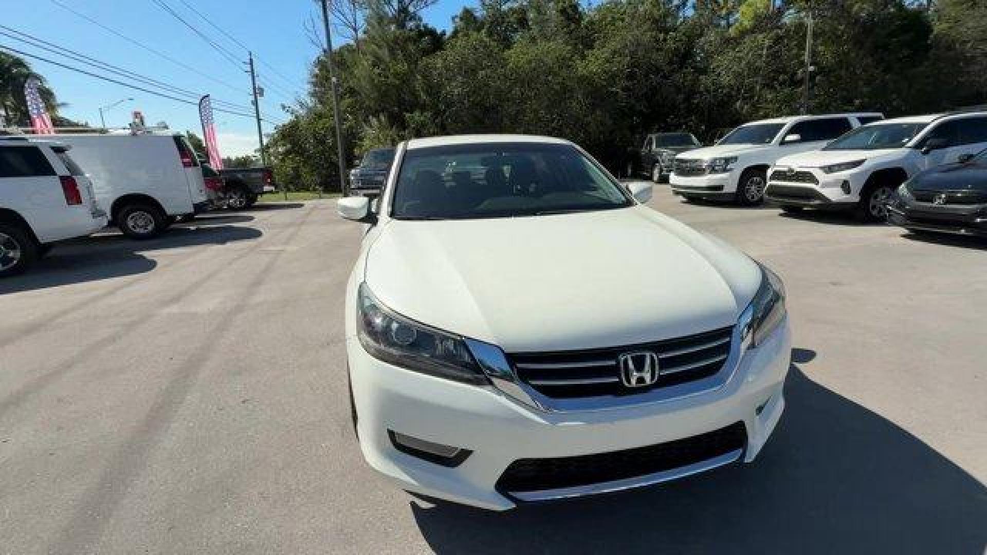 2013 White Honda Accord Sdn Sport (1HGCR2F51DA) with an 4 2.4L engine, Variable transmission, located at 27610 S Dixie Hwy, Homestead, FL, 33032, (305) 749-2348, 25.510241, -80.438301 - IIHS Top Safety Pick. Delivers 35 Highway MPG and 26 City MPG! This Honda Accord Sdn boasts a Gas I4 2.4L/144 engine powering this Variable transmission. Vehicle Stability Assist (VSA) w/traction control, Variable intermittent flush windshield wipers, Tire pressure monitoring system.*This Honda Acco - Photo#7