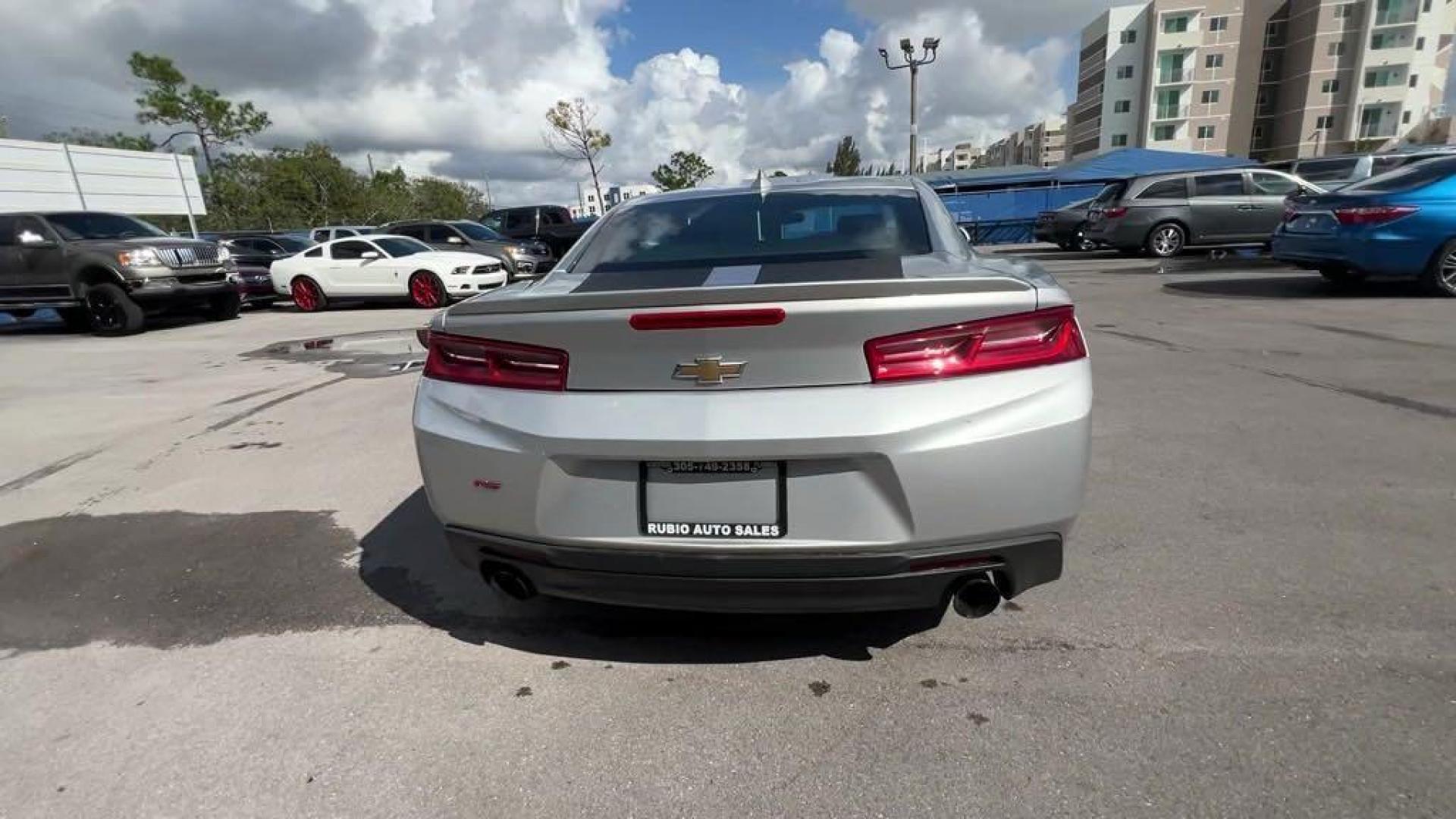 2017 Silver Ice Metallic /Jet Black Chevrolet Camaro 2LT (1G1FC1RS3H0) with an 3.6L V6 DI engine, Manual transmission, located at 27610 S Dixie Hwy, Homestead, FL, 33032, (305) 749-2348, 25.510241, -80.438301 - Photo#3
