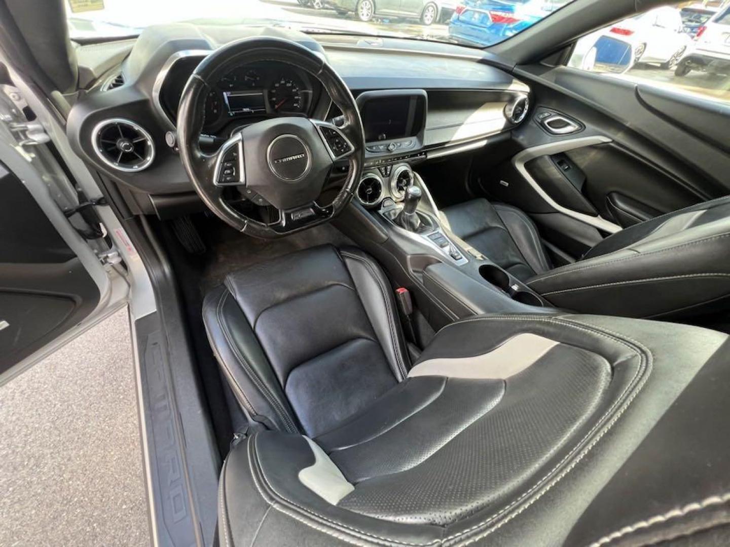 2017 Silver Ice Metallic /Jet Black Chevrolet Camaro 2LT (1G1FC1RS3H0) with an 3.6L V6 DI engine, Manual transmission, located at 27610 S Dixie Hwy, Homestead, FL, 33032, (305) 749-2348, 25.510241, -80.438301 - Photo#11