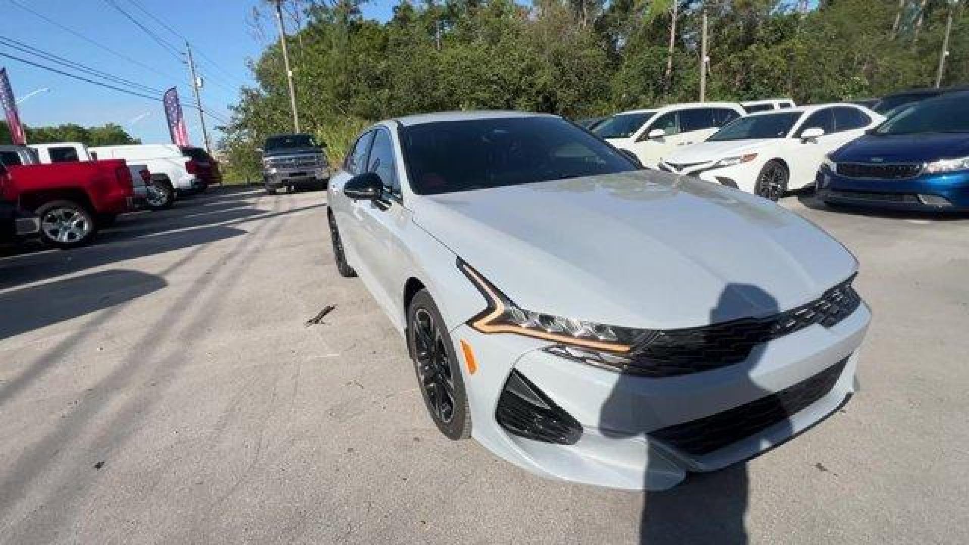 2021 Wolf Gray /Black Kia K5 GT-Line (5XXG64J24MG) with an 4 1.6 L engine, Automatic transmission, located at 27610 S Dixie Hwy, Homestead, FL, 33032, (305) 749-2348, 25.510241, -80.438301 - Only 35,083 Miles! Boasts 37 Highway MPG and 27 City MPG! This Kia K5 delivers a Intercooled Turbo Regular Unleaded I-4 1.6 L/98 engine powering this Automatic transmission. WOLF GRAY, GT-LINE RED INTERIOR PACKAGE, CARPETED FLOOR MATS.*This Kia K5 Comes Equipped with These Options *Window Grid Anten - Photo#6