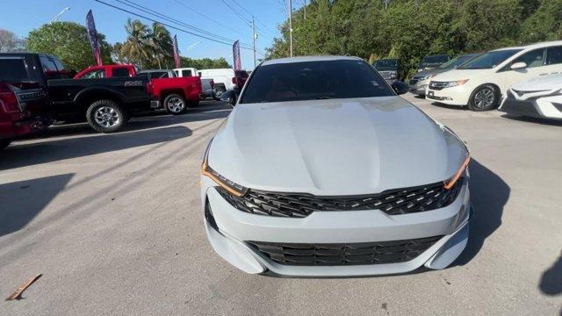 2021 Wolf Gray /Black Kia K5 GT-Line (5XXG64J24MG) with an 4 1.6 L engine, Automatic transmission, located at 27610 S Dixie Hwy, Homestead, FL, 33032, (305) 749-2348, 25.510241, -80.438301 - Only 35,083 Miles! Boasts 37 Highway MPG and 27 City MPG! This Kia K5 delivers a Intercooled Turbo Regular Unleaded I-4 1.6 L/98 engine powering this Automatic transmission. WOLF GRAY, GT-LINE RED INTERIOR PACKAGE, CARPETED FLOOR MATS.*This Kia K5 Comes Equipped with These Options *Window Grid Anten - Photo#7