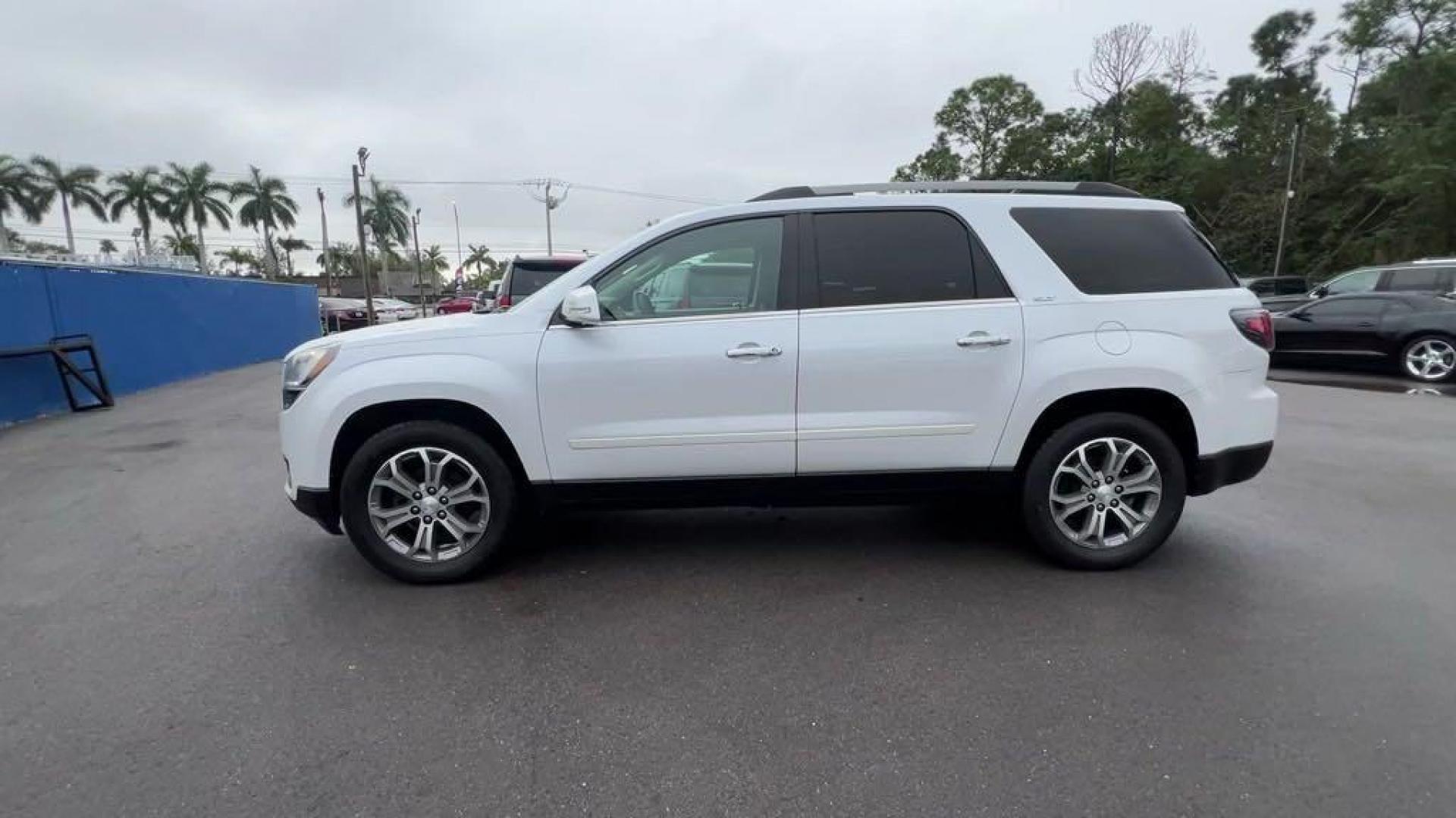 2016 White Frost Tricoat /Light Titanium GMC Acadia SLT-2 (1GKKRSKD1GJ) with an 3.6L V6 SIDI engine, Automatic transmission, located at 27610 S Dixie Hwy, Homestead, FL, 33032, (305) 749-2348, 25.510241, -80.438301 - Photo#1