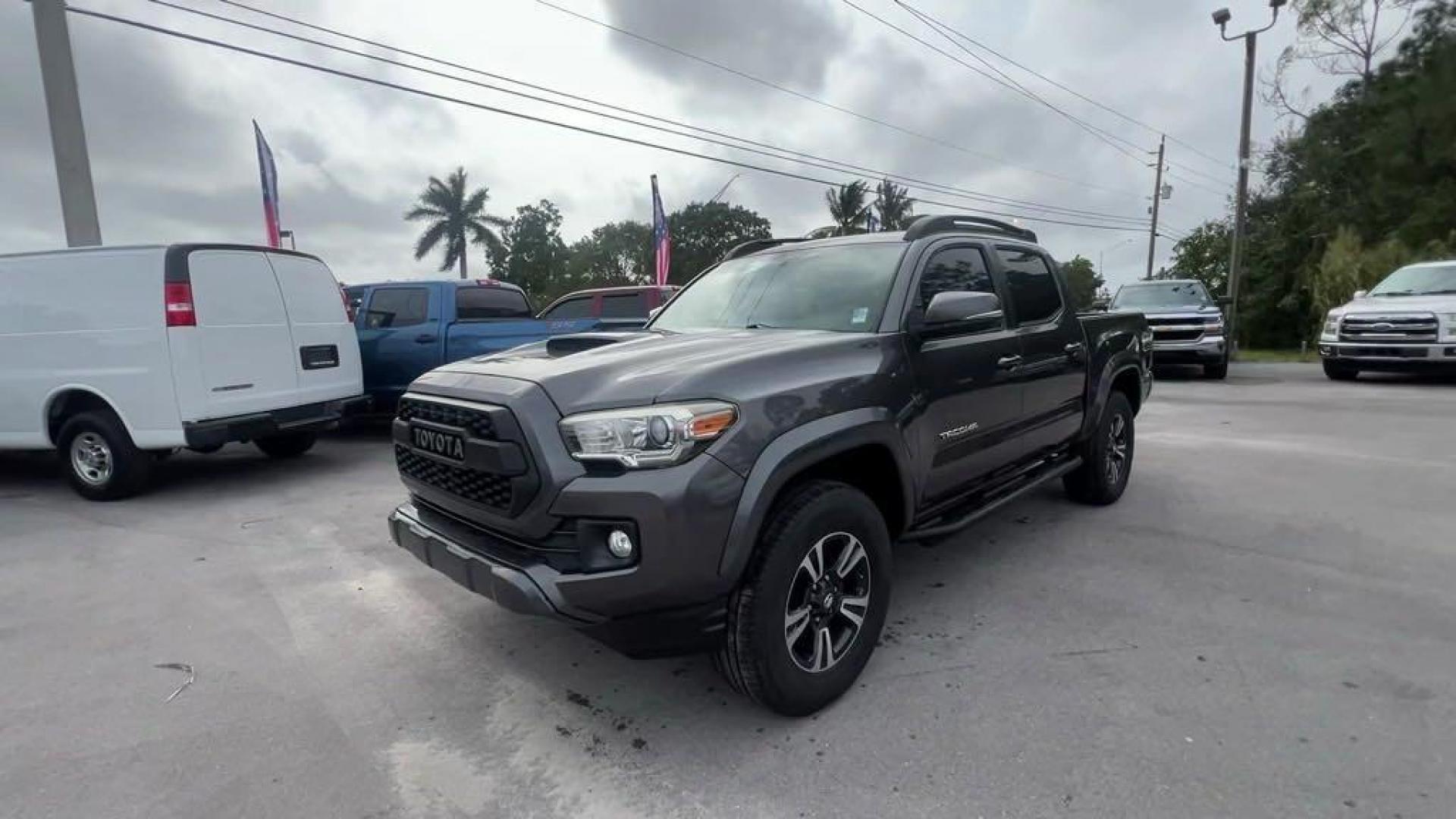 2016 Magnetic Gray Metallic /Black/Orange Toyota Tacoma SR5 (5TFAZ5CN4GX) with an V6 engine, Automatic transmission, located at 27610 S Dixie Hwy, Homestead, FL, 33032, (305) 749-2348, 25.510241, -80.438301 - Photo#0
