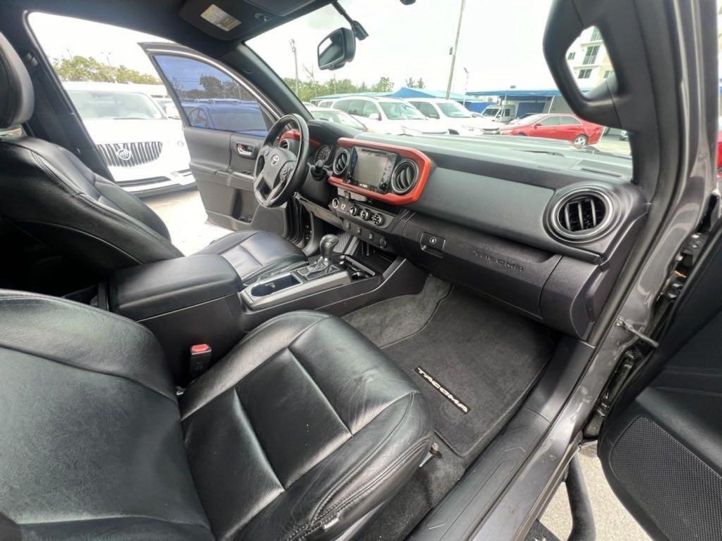 2016 Magnetic Gray Metallic /Black/Orange Toyota Tacoma SR5 (5TFAZ5CN4GX) with an V6 engine, Automatic transmission, located at 27610 S Dixie Hwy, Homestead, FL, 33032, (305) 749-2348, 25.510241, -80.438301 - Photo#15