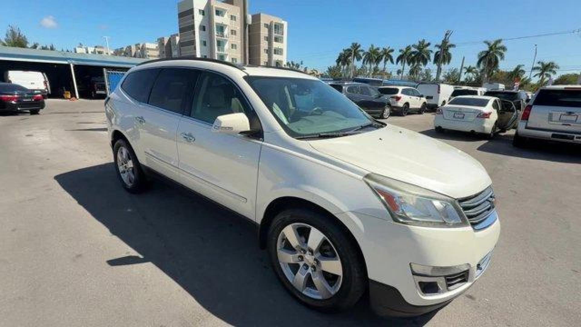 2015 White Diamond Tricoat /Dark Titanium/Light Titanium Chevrolet Traverse LTZ (1GNKRJKD7FJ) with an 6 3.6L engine, Automatic transmission, located at 27610 S Dixie Hwy, Homestead, FL, 33032, (305) 749-2348, 25.510241, -80.438301 - KBB.com Best Buy Awards Finalist. Only 93,388 Miles! Boasts 24 Highway MPG and 17 City MPG! This Chevrolet Traverse delivers a Gas V6 3.6L/217 engine powering this Automatic transmission. WHITE DIAMOND TRICOAT, TRANSMISSION, 6-SPEED AUTOMATIC (STD), TRAILERING EQUIPMENT includes (V08) heavy-duty coo - Photo#6