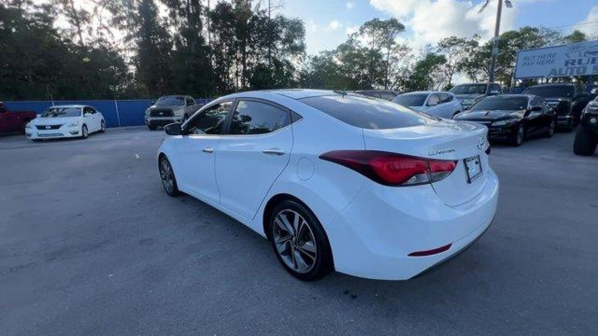 2015 Quartz White Pearl /Beige Hyundai Elantra Limited (5NPDH4AE2FH) with an 4 1.8 L engine, Automatic transmission, located at 27610 S Dixie Hwy, Homestead, FL, 33032, (305) 749-2348, 25.510241, -80.438301 - IIHS Top Safety Pick. Boasts 37 Highway MPG and 27 City MPG! This Hyundai Elantra boasts a Regular Unleaded I-4 1.8 L/110 engine powering this Automatic transmission. QUARTZ WHITE PEARL, CARPETED FLOOR MATS, BEIGE, LEATHER SEATING SURFACES.*This Hyundai Elantra Comes Equipped with These Options *Win - Photo#2