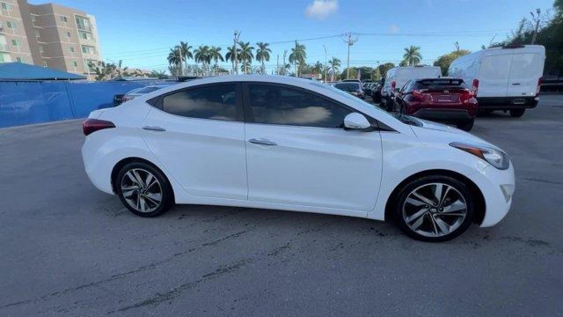 2015 Quartz White Pearl /Beige Hyundai Elantra Limited (5NPDH4AE2FH) with an 4 1.8 L engine, Automatic transmission, located at 27610 S Dixie Hwy, Homestead, FL, 33032, (305) 749-2348, 25.510241, -80.438301 - IIHS Top Safety Pick. Boasts 37 Highway MPG and 27 City MPG! This Hyundai Elantra boasts a Regular Unleaded I-4 1.8 L/110 engine powering this Automatic transmission. QUARTZ WHITE PEARL, CARPETED FLOOR MATS, BEIGE, LEATHER SEATING SURFACES.*This Hyundai Elantra Comes Equipped with These Options *Win - Photo#5