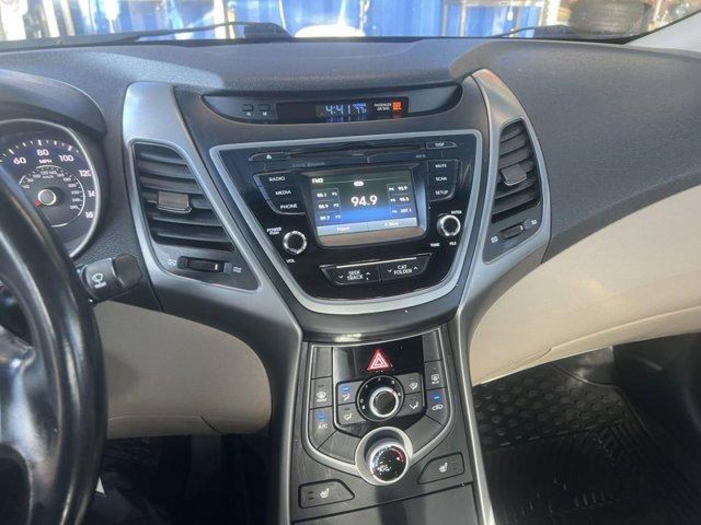 2015 Quartz White Pearl /Beige Hyundai Elantra Limited (5NPDH4AE2FH) with an 4 1.8 L engine, Automatic transmission, located at 27610 S Dixie Hwy, Homestead, FL, 33032, (305) 749-2348, 25.510241, -80.438301 - IIHS Top Safety Pick. Boasts 37 Highway MPG and 27 City MPG! This Hyundai Elantra boasts a Regular Unleaded I-4 1.8 L/110 engine powering this Automatic transmission. QUARTZ WHITE PEARL, CARPETED FLOOR MATS, BEIGE, LEATHER SEATING SURFACES.*This Hyundai Elantra Comes Equipped with These Options *Win - Photo#9