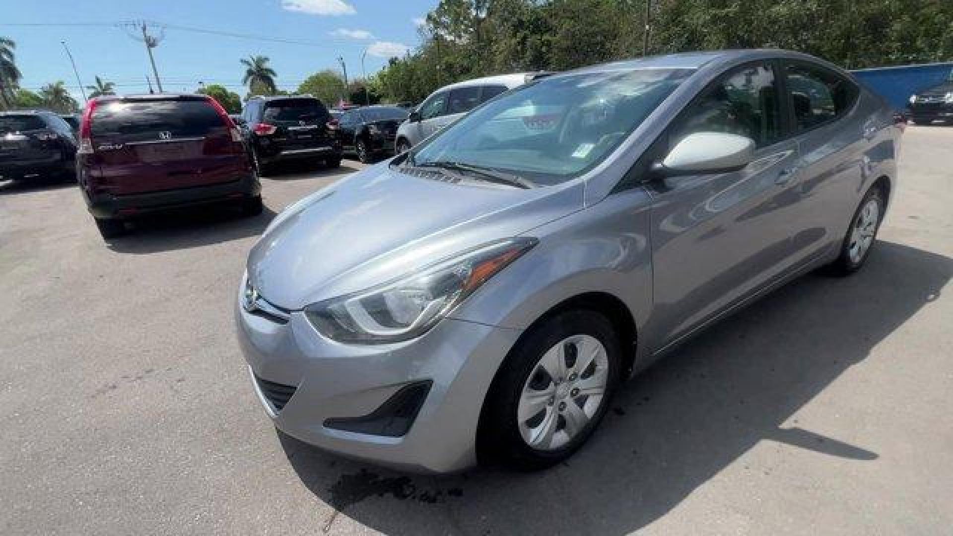 2016 Shale Gray Metallic /Gray Hyundai Elantra SE (5NPDH4AE7GH) with an 4 1.8 L engine, Automatic transmission, located at 27610 S Dixie Hwy, Homestead, FL, 33032, (305) 749-2348, 25.510241, -80.438301 - KBB.com Best Buy Awards Finalist. Only 94,198 Miles! Scores 38 Highway MPG and 28 City MPG! This Hyundai Elantra delivers a Regular Unleaded I-4 1.8 L/110 engine powering this Automatic transmission. SHALE GRAY METALLIC, GRAY, PREMIUM CLOTH SEAT TRIM, CARPETED FLOOR MATS.* This Hyundai Elantra Featu - Photo#0