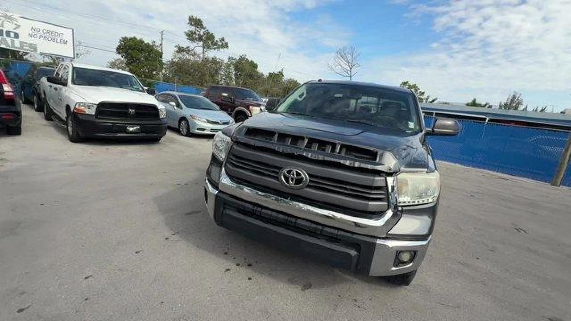 2014 Gray Toyota Tundra 2WD Truck (5TFRY5F12EX) with an 8 5.7 L engine, Automatic transmission, located at 27610 S Dixie Hwy, Homestead, FL, 33032, (305) 749-2348, 25.510241, -80.438301 - KBB.com Best Resale Value Awards. Scores 18 Highway MPG and 13 City MPG! This Toyota Tundra 2WD Truck delivers a Regular Unleaded V-8 5.7 L/346 engine powering this Automatic transmission. Wheels: 18 x 8J Styled Steel, Variable Intermittent Wipers w/Heated Wiper Park, Urethane Gear Shifter Material. - Photo#7