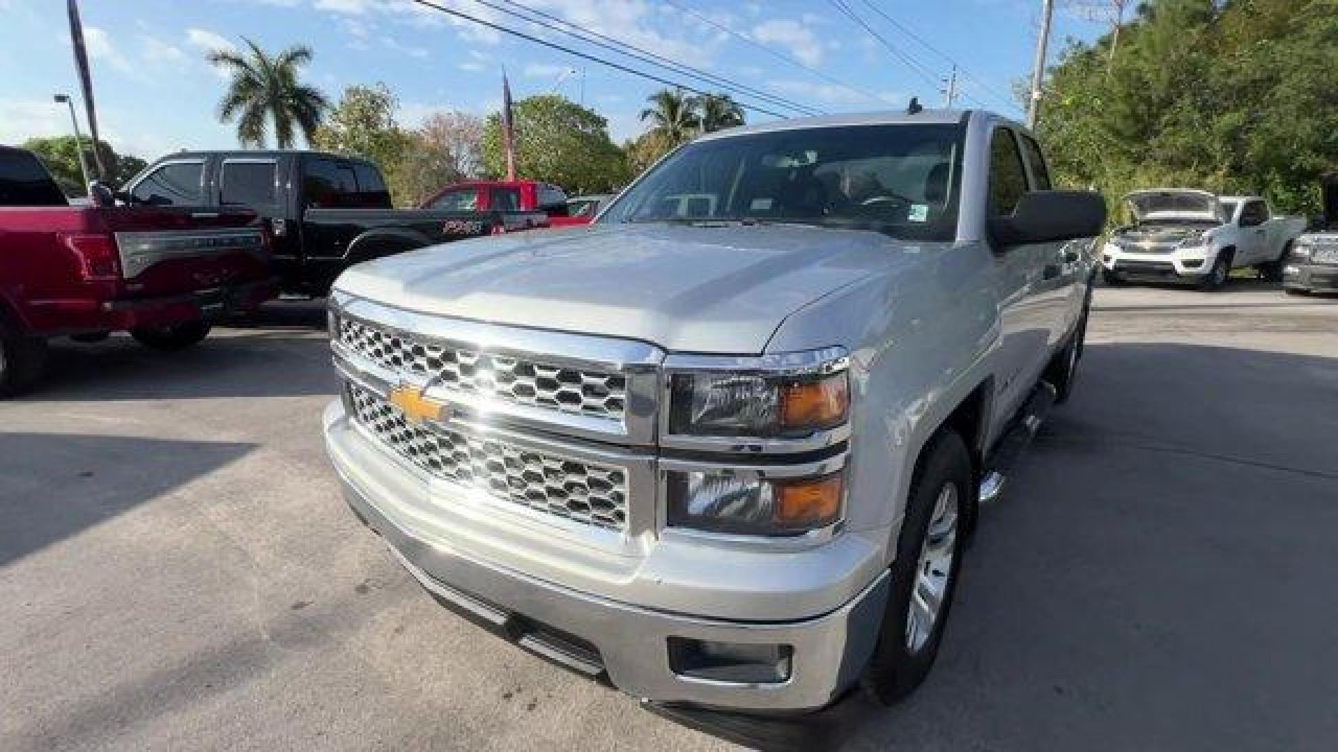 2014 Silver Ice Metallic /Jet Black Chevrolet Silverado 1500 LT (1GCRCREC8EZ) with an 8 5.3L engine, Automatic transmission, located at 27610 S Dixie Hwy, Homestead, FL, 33032, (305) 749-2348, 25.510241, -80.438301 - NACTOY 2014 North American Truck of the Year. Delivers 23 Highway MPG and 16 City MPG! This Chevrolet Silverado 1500 delivers a Gas/Ethanol V8 5.3L/325 engine powering this Automatic transmission. WHEELS, 18 X 8.5 (45.7 CM X 21.6 CM) BRIGHT-MACHINED ALUMINUM, TRANSMISSION, 6-SPEED AUTOMATIC, ELECTRO - Photo#0