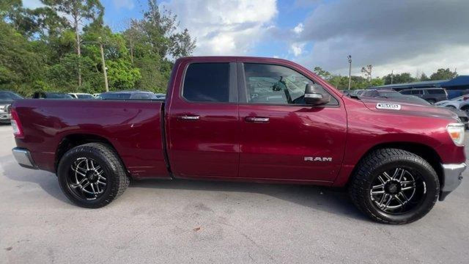 2019 Delmonico Red Pearlcoat /Diesel Gray/Black Ram 1500 Big Horn/Lone Star (1C6RREBT5KN) with an 8 5.7 L engine, Automatic transmission, located at 27610 S Dixie Hwy, Homestead, FL, 33032, (305) 749-2348, 25.510241, -80.438301 - KBB.com 10 Favorite New-for-2019 Cars. Delivers 23 Highway MPG and 17 City MPG! This Ram 1500 boasts a Regular Unleaded V-8 5.7 L/345 engine powering this Automatic transmission. WHEELS: 18 X 8 (STD), TRANSMISSION: 8-SPEED AUTOMATIC (8HP75), TIRES: 275/65R18 BSW ALL SEASON LRR (STD).*This Ram 1500 C - Photo#5