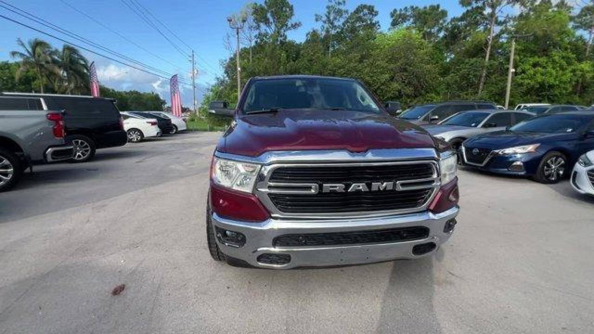 2019 Delmonico Red Pearlcoat /Diesel Gray/Black Ram 1500 Big Horn/Lone Star (1C6RREBT5KN) with an 8 5.7 L engine, Automatic transmission, located at 27610 S Dixie Hwy, Homestead, FL, 33032, (305) 749-2348, 25.510241, -80.438301 - KBB.com 10 Favorite New-for-2019 Cars. Delivers 23 Highway MPG and 17 City MPG! This Ram 1500 boasts a Regular Unleaded V-8 5.7 L/345 engine powering this Automatic transmission. WHEELS: 18 X 8 (STD), TRANSMISSION: 8-SPEED AUTOMATIC (8HP75), TIRES: 275/65R18 BSW ALL SEASON LRR (STD).*This Ram 1500 C - Photo#7