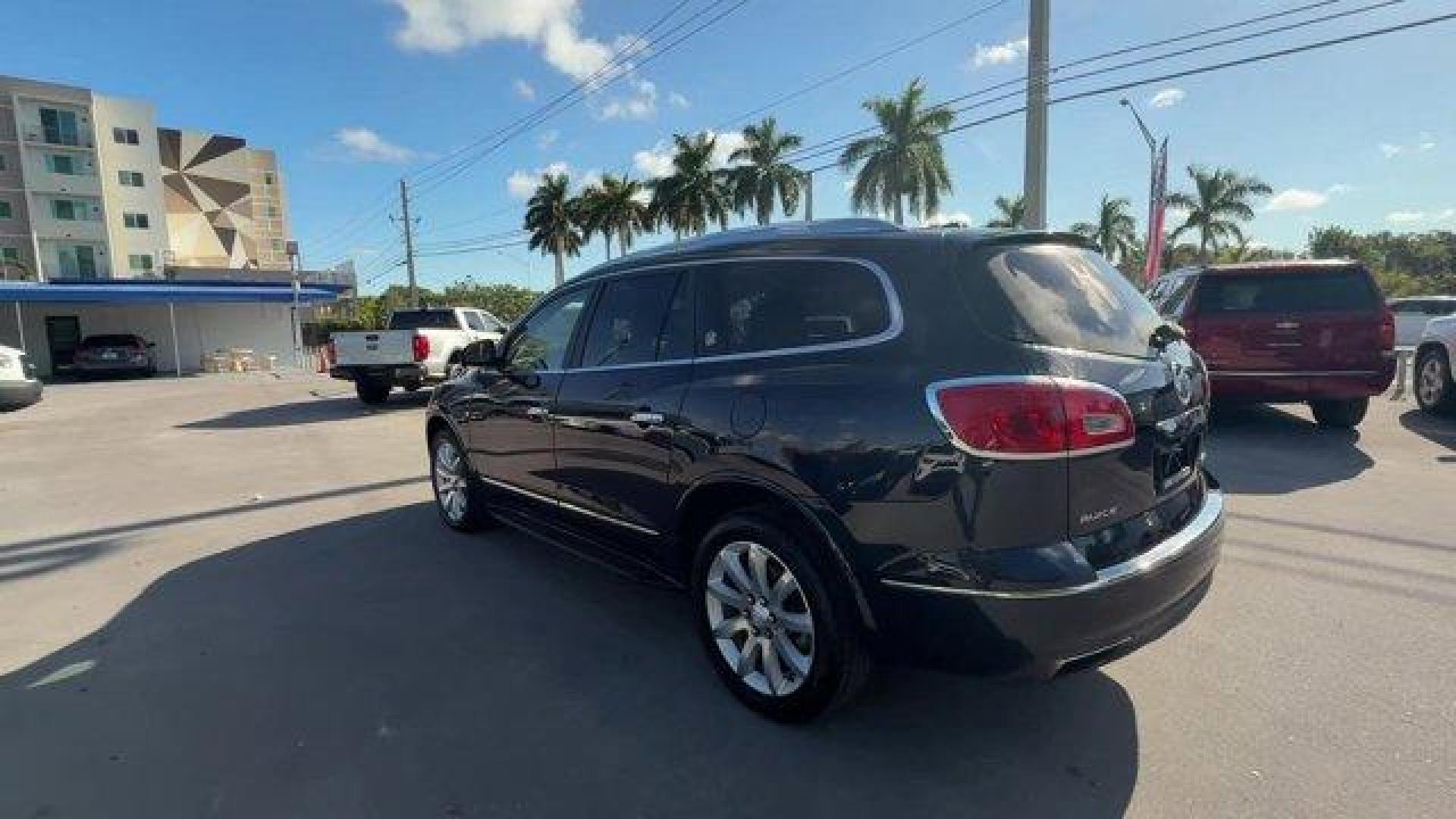 2015 Dark Sapphire Blue Metallic /Choccachino Buick Enclave Premium Group (5GAKRCKD3FJ) with an 6 3.6L engine, Automatic transmission, located at 27610 S Dixie Hwy, Homestead, FL, 33032, (305) 749-2348, 25.510241, -80.438301 - KBB.com 5-Year Cost to Own Awards. Scores 24 Highway MPG and 17 City MPG! This Buick Enclave delivers a Gas V6 3.6L/217 engine powering this Automatic transmission. WHEELS, 20 (50.8 CM) ULTRA BRIGHT BLADE SILVER MACHINED PAINTED ALUMINUM, TRANSMISSION, 6- SPEED AUTOMATIC, ELECTRONICALLY CONTROLLED W - Photo#1