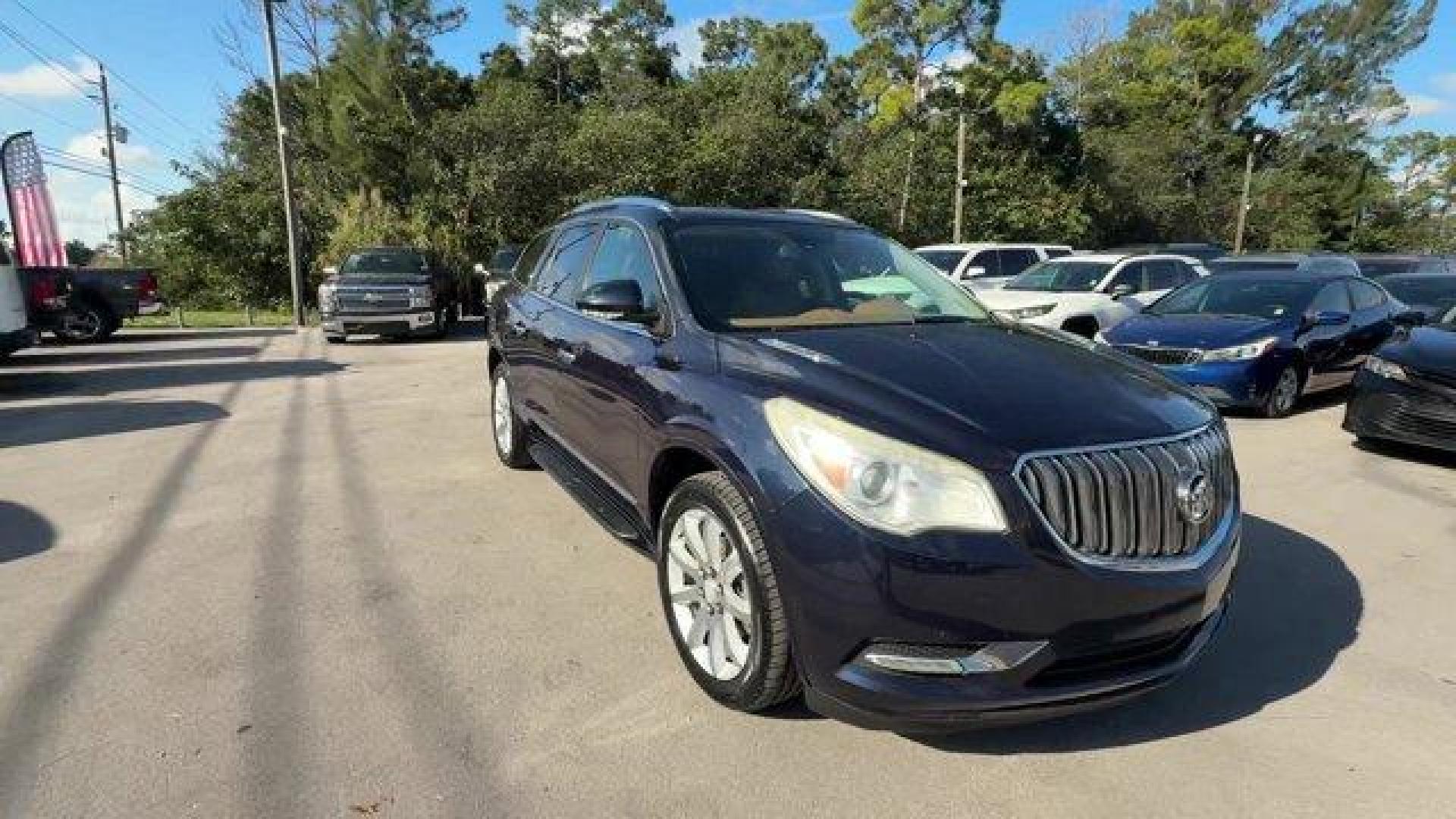 2015 Dark Sapphire Blue Metallic /Choccachino Buick Enclave Premium Group (5GAKRCKD3FJ) with an 6 3.6L engine, Automatic transmission, located at 27610 S Dixie Hwy, Homestead, FL, 33032, (305) 749-2348, 25.510241, -80.438301 - KBB.com 5-Year Cost to Own Awards. Scores 24 Highway MPG and 17 City MPG! This Buick Enclave delivers a Gas V6 3.6L/217 engine powering this Automatic transmission. WHEELS, 20 (50.8 CM) ULTRA BRIGHT BLADE SILVER MACHINED PAINTED ALUMINUM, TRANSMISSION, 6- SPEED AUTOMATIC, ELECTRONICALLY CONTROLLED W - Photo#5