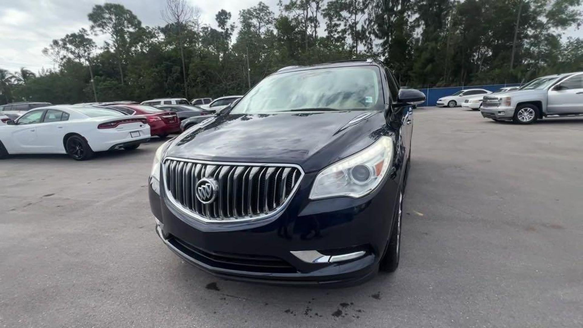 2015 Dark Sapphire Blue Metallic /Choccachino Buick Enclave Premium Group (5GAKRCKD3FJ) with an 3.6L V6 SIDI VVT engine, Automatic transmission, located at 27610 S Dixie Hwy, Homestead, FL, 33032, (305) 749-2348, 25.510241, -80.438301 - Photo#0
