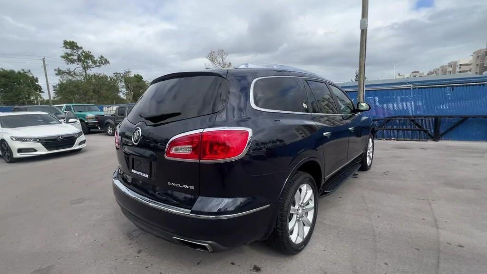 2015 Dark Sapphire Blue Metallic /Choccachino Buick Enclave Premium Group (5GAKRCKD3FJ) with an 3.6L V6 SIDI VVT engine, Automatic transmission, located at 27610 S Dixie Hwy, Homestead, FL, 33032, (305) 749-2348, 25.510241, -80.438301 - Photo#4