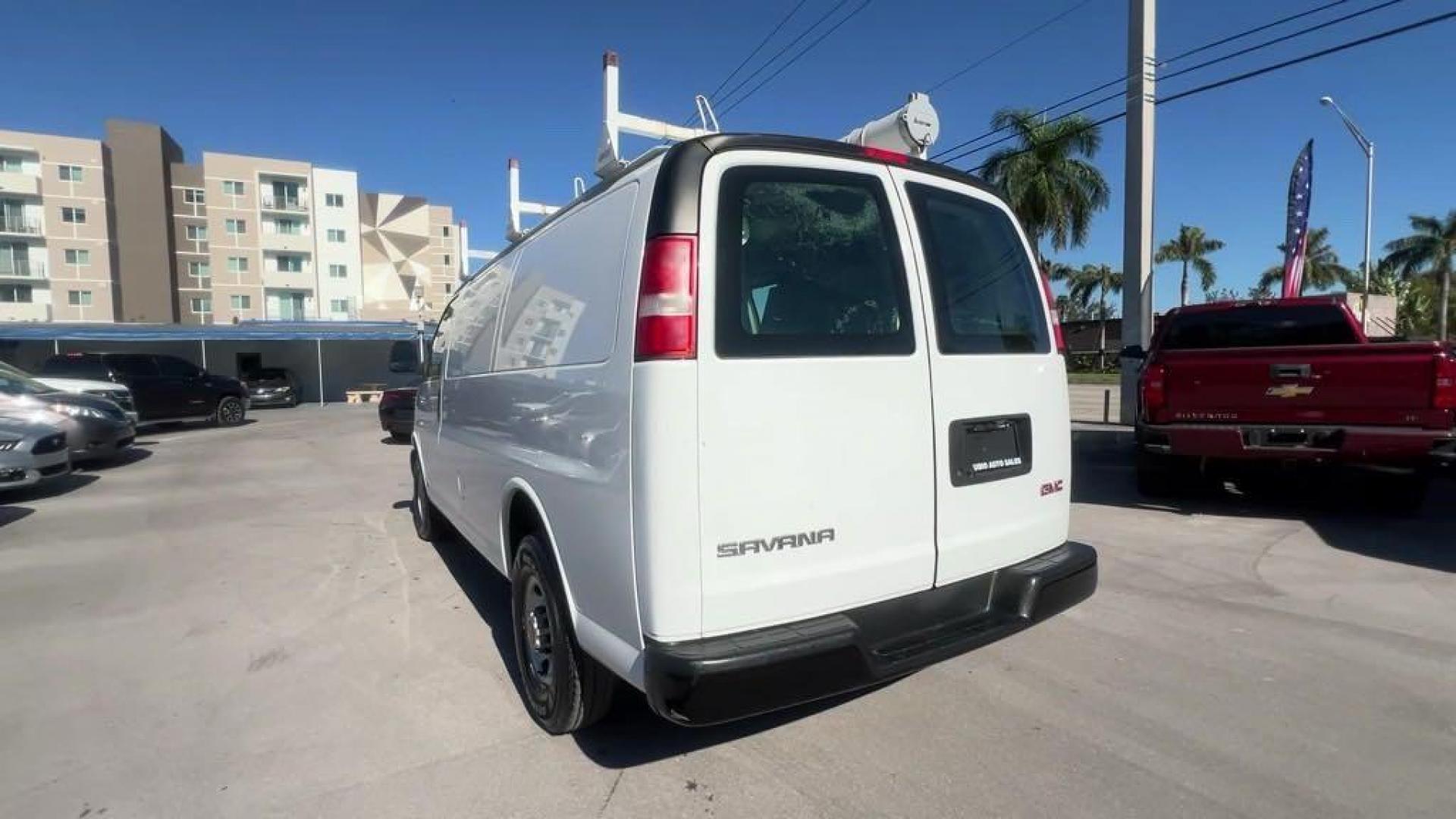 2017 Summit White /Medium Pewter GMC Savana 2500 Work Van (1GTW7AFF2H1) with an Vortec 4.8L V8 SFI engine, Automatic transmission, located at 27610 S Dixie Hwy, Homestead, FL, 33032, (305) 749-2348, 25.510241, -80.438301 - Photo#2