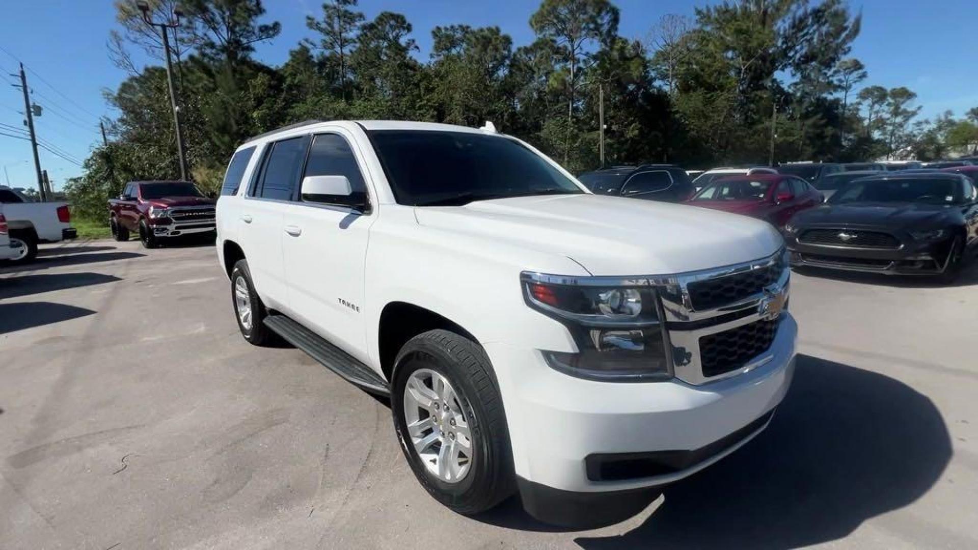 2015 Summit White /Jet Black/Dark Ash Chevrolet Tahoe LT (1GNSKBKC6FR) with an EcoTec3 5.3L V8 engine, Automatic transmission, located at 27610 S Dixie Hwy, Homestead, FL, 33032, (305) 749-2348, 25.510241, -80.438301 - Photo#6