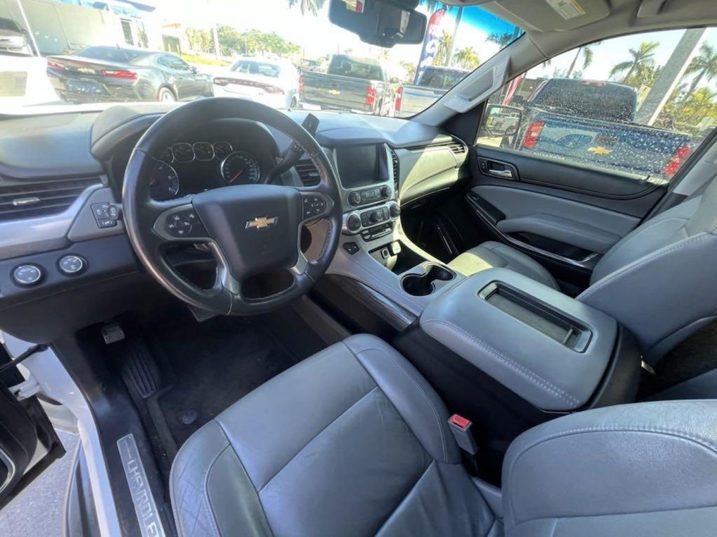 2015 Summit White /Jet Black/Dark Ash Chevrolet Tahoe LT (1GNSKBKC6FR) with an EcoTec3 5.3L V8 engine, Automatic transmission, located at 27610 S Dixie Hwy, Homestead, FL, 33032, (305) 749-2348, 25.510241, -80.438301 - Photo#11