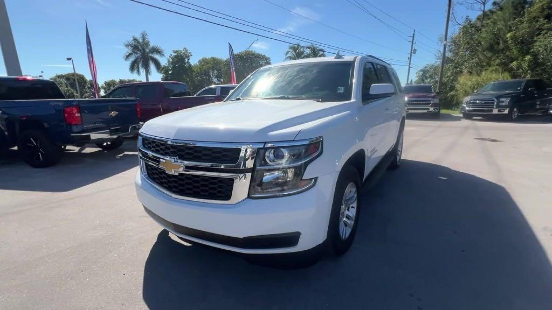 2015 Summit White /Jet Black/Dark Ash Chevrolet Tahoe LT (1GNSKBKC6FR) with an EcoTec3 5.3L V8 engine, Automatic transmission, located at 27610 S Dixie Hwy, Homestead, FL, 33032, (305) 749-2348, 25.510241, -80.438301 - Photo#0