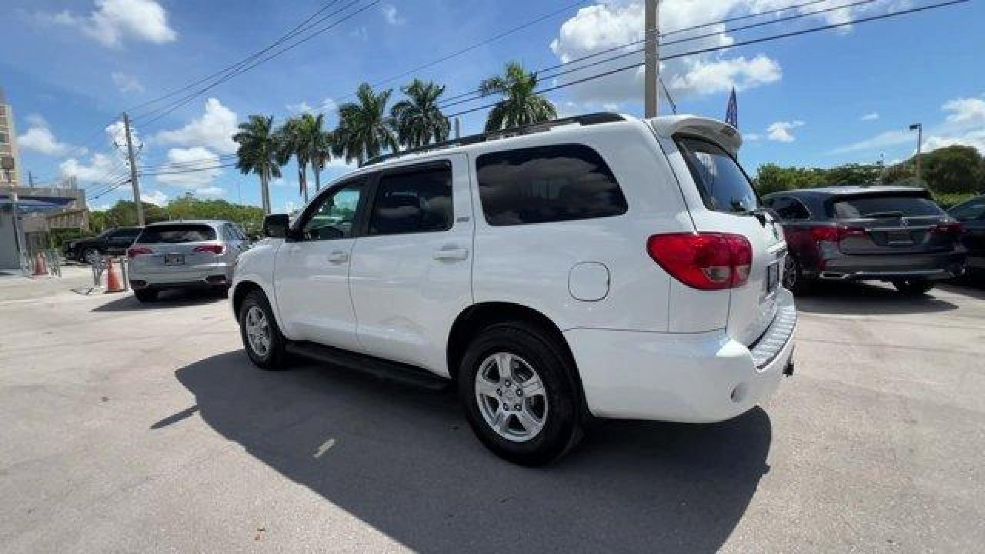 2013 White Toyota Sequoia SR5 5.7L 2WD (5TDZY5G12DS) with an 8 5.7L engine, Automatic transmission, located at 27610 S Dixie Hwy, Homestead, FL, 33032, (305) 749-2348, 25.510241, -80.438301 - KBB.com Best Resale Value Awards. Boasts 18 Highway MPG and 13 City MPG! This Toyota Sequoia delivers a Gas V8 5.7L/346 engine powering this Automatic transmission. Windshield wiper de-icer grid, Washer-linked variable intermittent windshield wipers, Trailer sway control.*This Toyota Sequoia Comes E - Photo#2