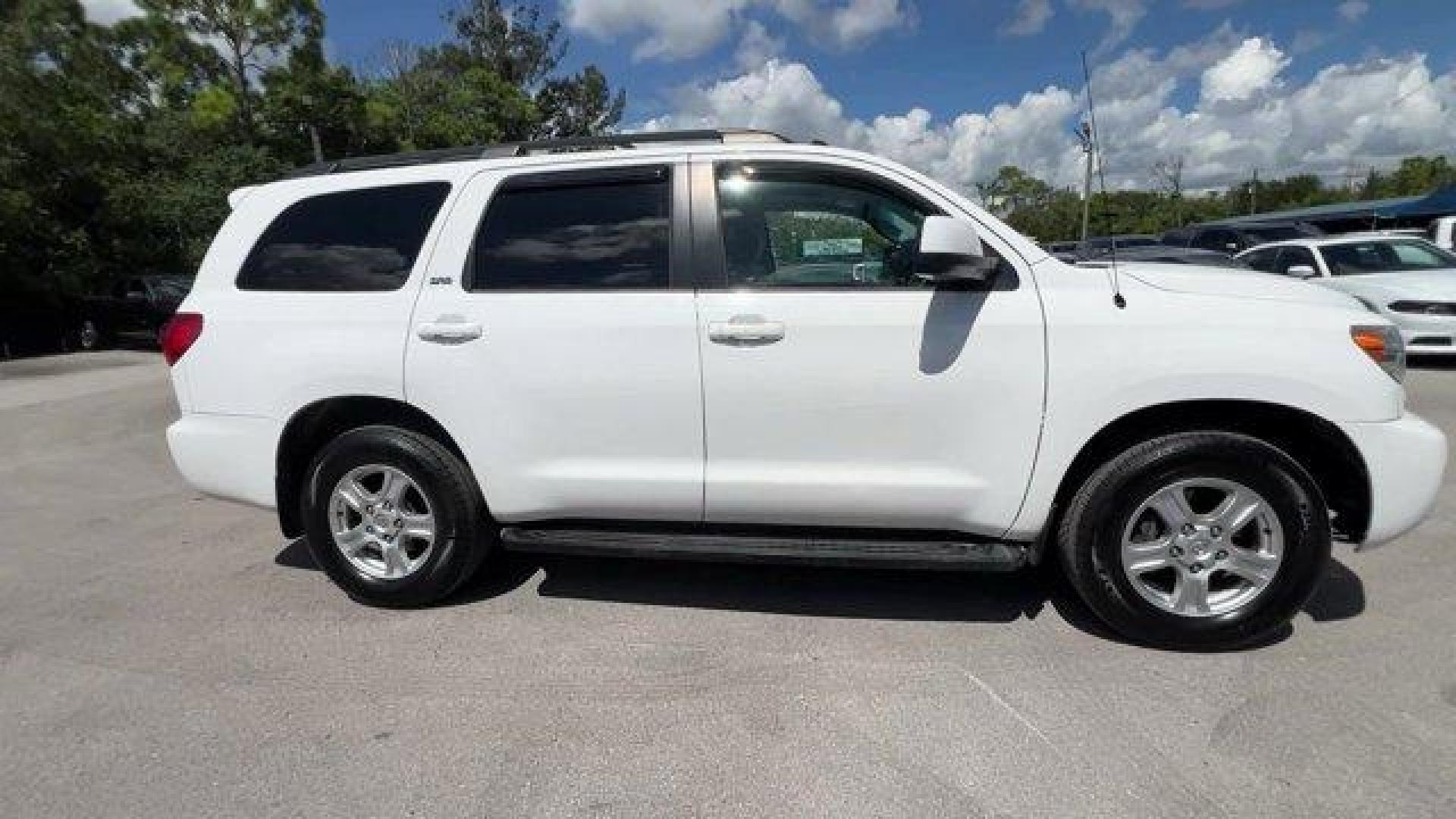 2013 White Toyota Sequoia SR5 5.7L 2WD (5TDZY5G12DS) with an 8 5.7L engine, Automatic transmission, located at 27610 S Dixie Hwy, Homestead, FL, 33032, (305) 749-2348, 25.510241, -80.438301 - KBB.com Best Resale Value Awards. Boasts 18 Highway MPG and 13 City MPG! This Toyota Sequoia delivers a Gas V8 5.7L/346 engine powering this Automatic transmission. Windshield wiper de-icer grid, Washer-linked variable intermittent windshield wipers, Trailer sway control.*This Toyota Sequoia Comes E - Photo#5