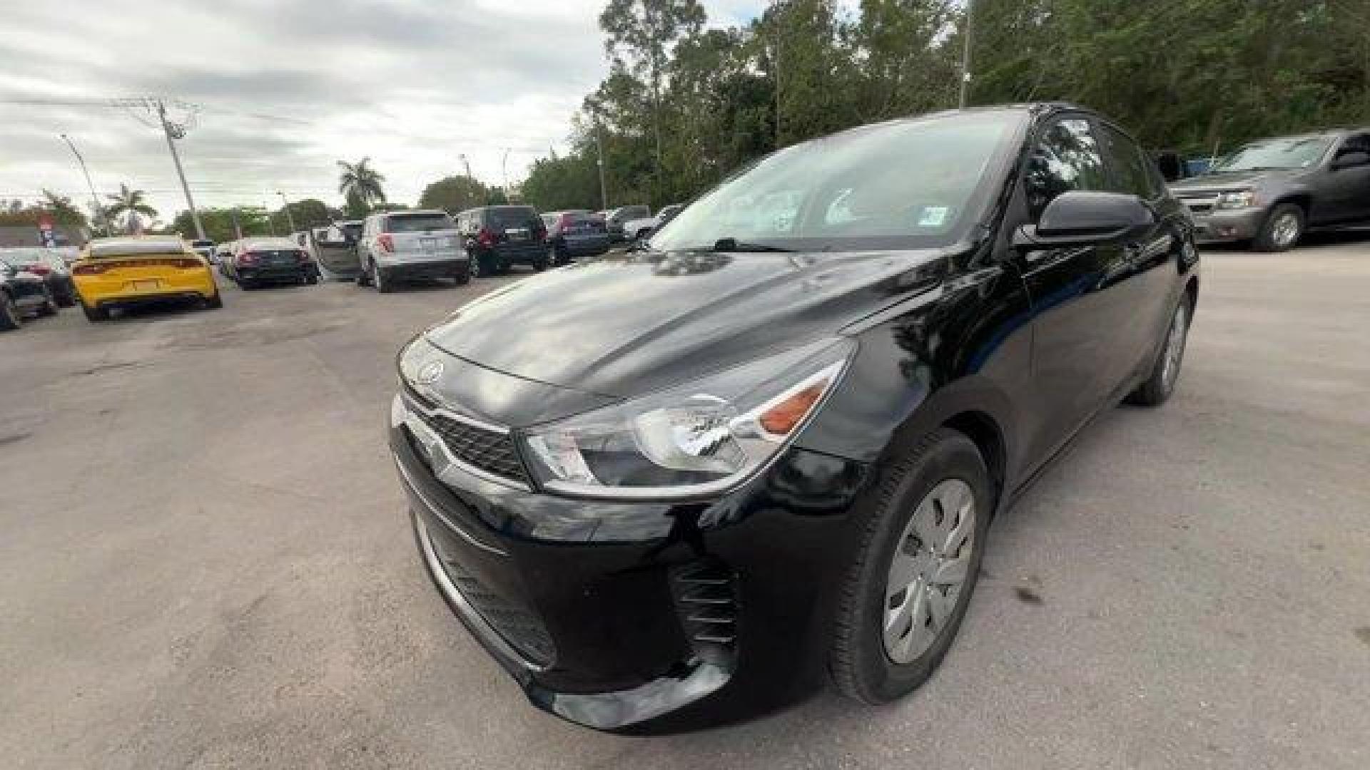 2020 Aurora Black /Black Kia Rio LX (3KPA24AD5LE) with an 4 1.6 L engine, Variable transmission, located at 27610 S Dixie Hwy, Homestead, FL, 33032, (305) 749-2348, 25.510241, -80.438301 - Delivers 41 Highway MPG and 33 City MPG! This Kia Rio delivers a Regular Unleaded I-4 1.6 L/98 engine powering this Variable transmission. CARPET FLOOR MAT, BLACK, WOVEN CLOTH SEAT TRIM, AURORA BLACK.*This Kia Rio Comes Equipped with These Options *Woven Cloth Seat Trim, Wheels: 15 x 5.5J Steel w/Fu - Photo#0