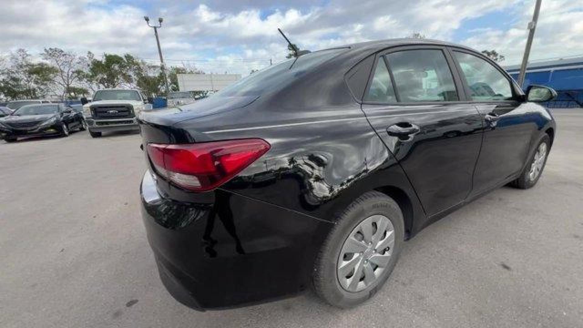 2020 Aurora Black /Black Kia Rio LX (3KPA24AD5LE) with an 4 1.6 L engine, Variable transmission, located at 27610 S Dixie Hwy, Homestead, FL, 33032, (305) 749-2348, 25.510241, -80.438301 - Delivers 41 Highway MPG and 33 City MPG! This Kia Rio delivers a Regular Unleaded I-4 1.6 L/98 engine powering this Variable transmission. CARPET FLOOR MAT, BLACK, WOVEN CLOTH SEAT TRIM, AURORA BLACK.*This Kia Rio Comes Equipped with These Options *Woven Cloth Seat Trim, Wheels: 15 x 5.5J Steel w/Fu - Photo#3