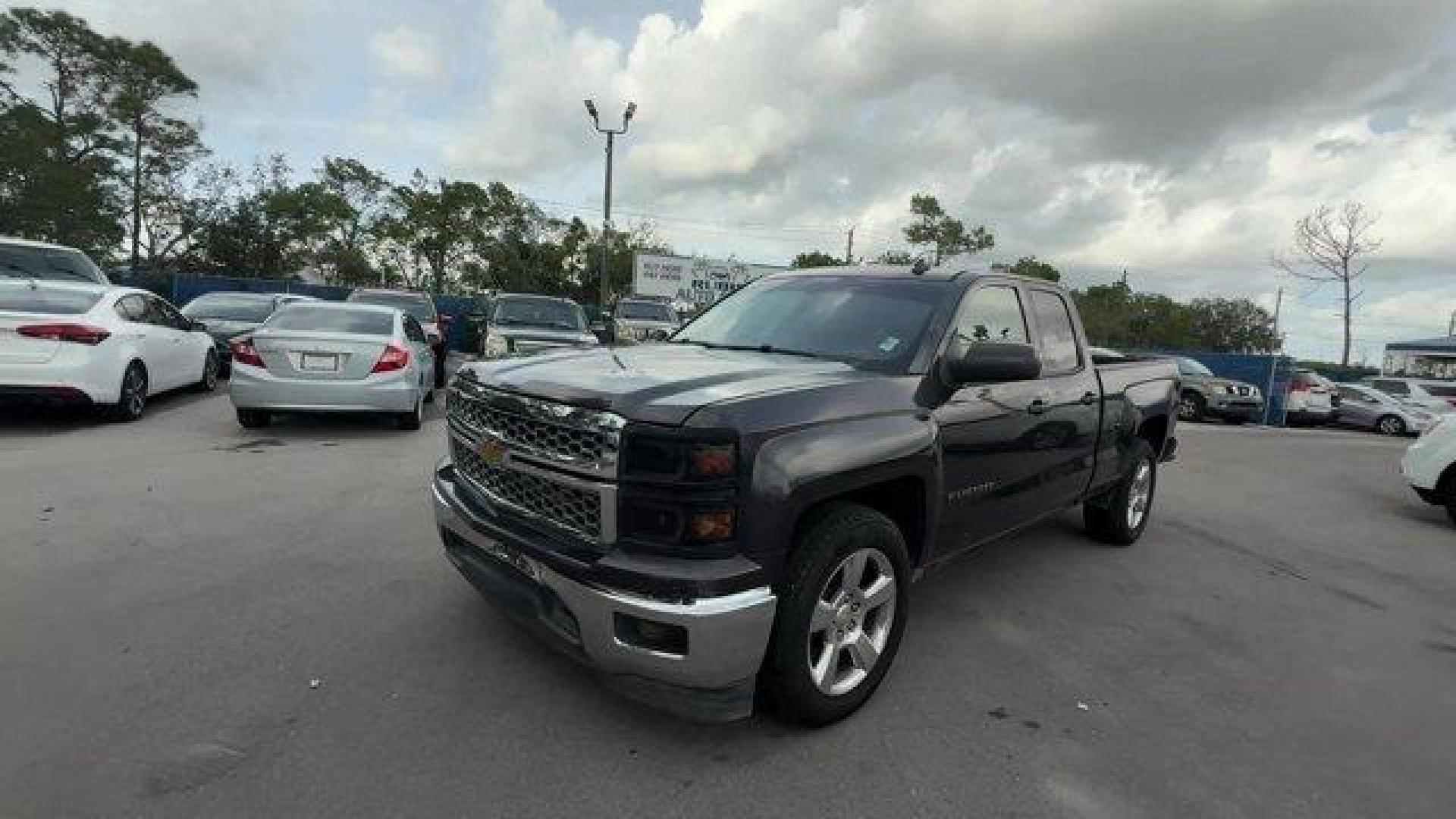 2014 Tungsten Metallic /Jet Black Chevrolet Silverado 1500 (1GCRCREH8EZ) with an 6 4.3L engine, Automatic transmission, located at 27610 S Dixie Hwy, Homestead, FL, 33032, (305) 749-2348, 25.510241, -80.438301 - NACTOY 2014 North American Truck of the Year. Boasts 24 Highway MPG and 18 City MPG! This Chevrolet Silverado 1500 boasts a Gas/Ethanol V6 4.3L/262 engine powering this Automatic transmission. WHEELS, 20 X 9 (50.8 CM X 22.9 CM) POLISHED-ALUMINUM, TUNGSTEN METALLIC, TRANSMISSION, 6-SPEED AUTOMATIC, E - Photo#0