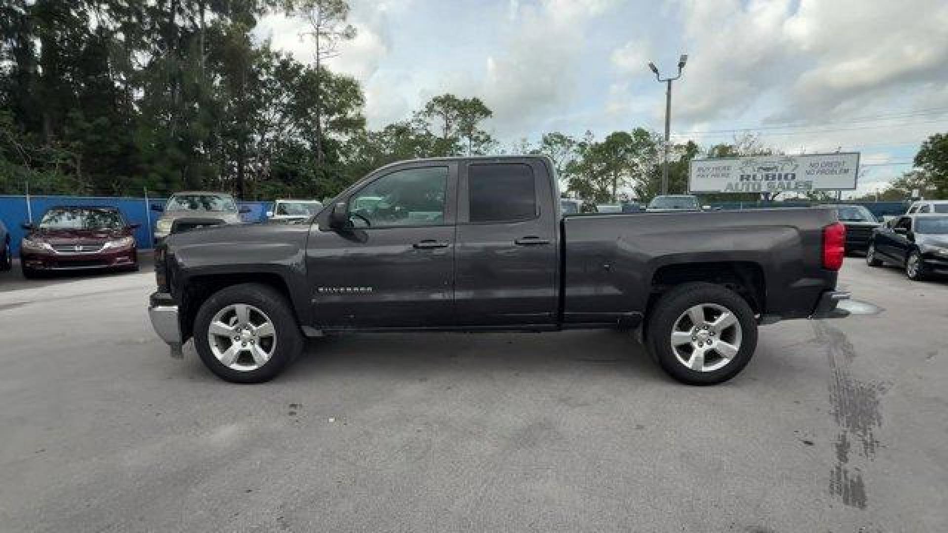 2014 Tungsten Metallic /Jet Black Chevrolet Silverado 1500 (1GCRCREH8EZ) with an 6 4.3L engine, Automatic transmission, located at 27610 S Dixie Hwy, Homestead, FL, 33032, (305) 749-2348, 25.510241, -80.438301 - NACTOY 2014 North American Truck of the Year. Boasts 24 Highway MPG and 18 City MPG! This Chevrolet Silverado 1500 boasts a Gas/Ethanol V6 4.3L/262 engine powering this Automatic transmission. WHEELS, 20 X 9 (50.8 CM X 22.9 CM) POLISHED-ALUMINUM, TUNGSTEN METALLIC, TRANSMISSION, 6-SPEED AUTOMATIC, E - Photo#1