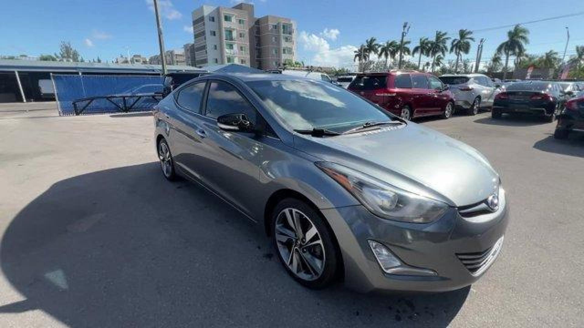 2016 Galactic Gray /Black Hyundai Elantra (KMHDH4AE5GU) with an 4 1.8 L engine, Automatic transmission, located at 27610 S Dixie Hwy, Homestead, FL, 33032, (305) 749-2348, 25.510241, -80.438301 - KBB.com Best Buy Awards Finalist. Delivers 38 Highway MPG and 28 City MPG! This Hyundai Elantra delivers a Regular Unleaded I-4 1.8 L/110 engine powering this Automatic transmission. GALACTIC GRAY, CARPETED FLOOR MATS, BLACK, LEATHER SEATING SURFACES.* This Hyundai Elantra Features the Following Opt - Photo#6