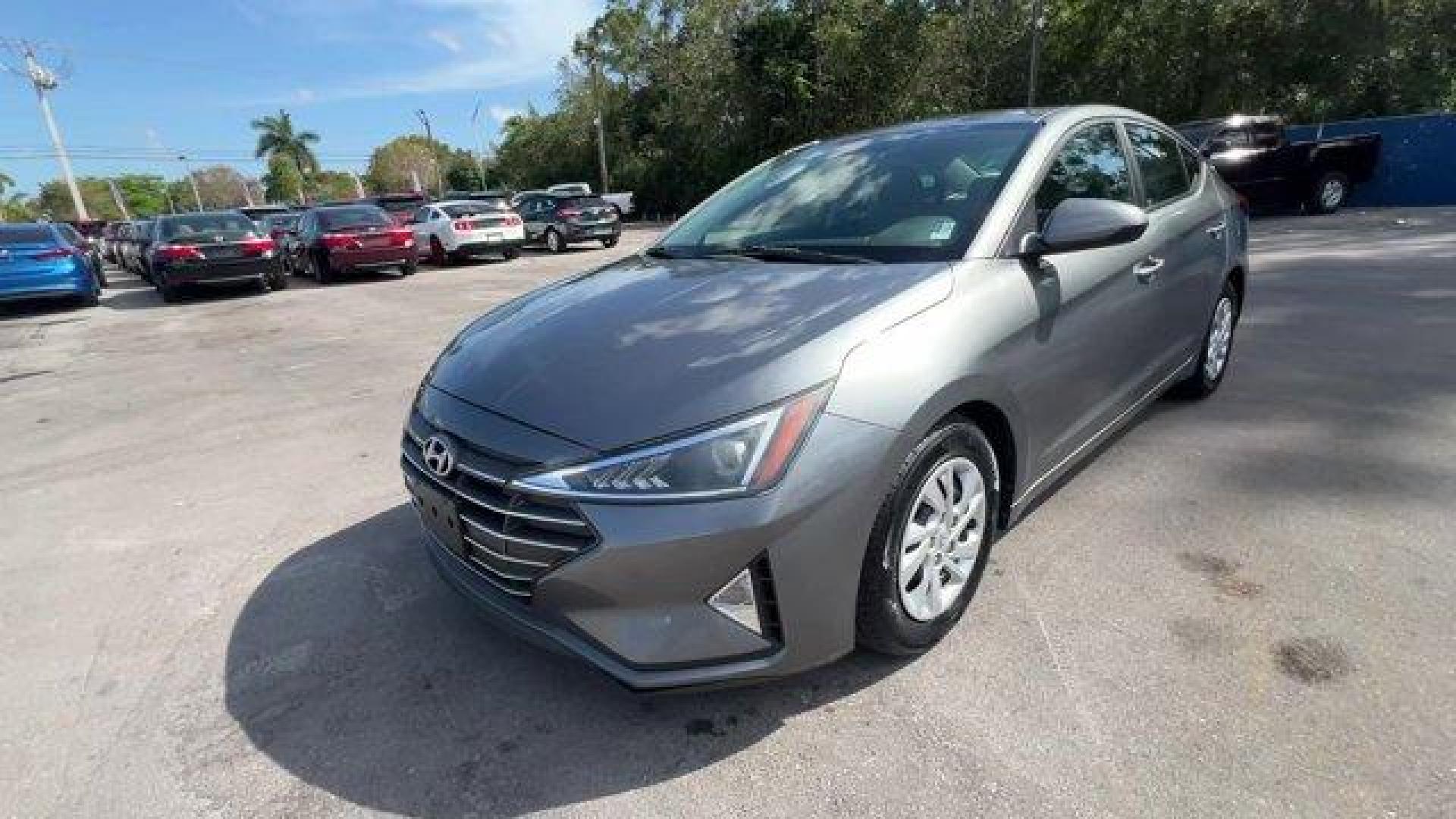 2019 Machine Gray /Gray Hyundai Elantra (5NPD74LF1KH) with an 4 2.0 L engine, Automatic transmission, located at 27610 S Dixie Hwy, Homestead, FL, 33032, (305) 749-2348, 25.510241, -80.438301 - Boasts 38 Highway MPG and 29 City MPG! This Hyundai Elantra boasts a Regular Unleaded I-4 2.0 L/122 engine powering this Automatic transmission. OPTION GROUP 01, MACHINE GRAY, GRAY, PREMIUM CLOTH SEAT TRIM.* This Hyundai Elantra Features the Following Options *CARPETED FLOOR MATS, Window Grid Antenn - Photo#0