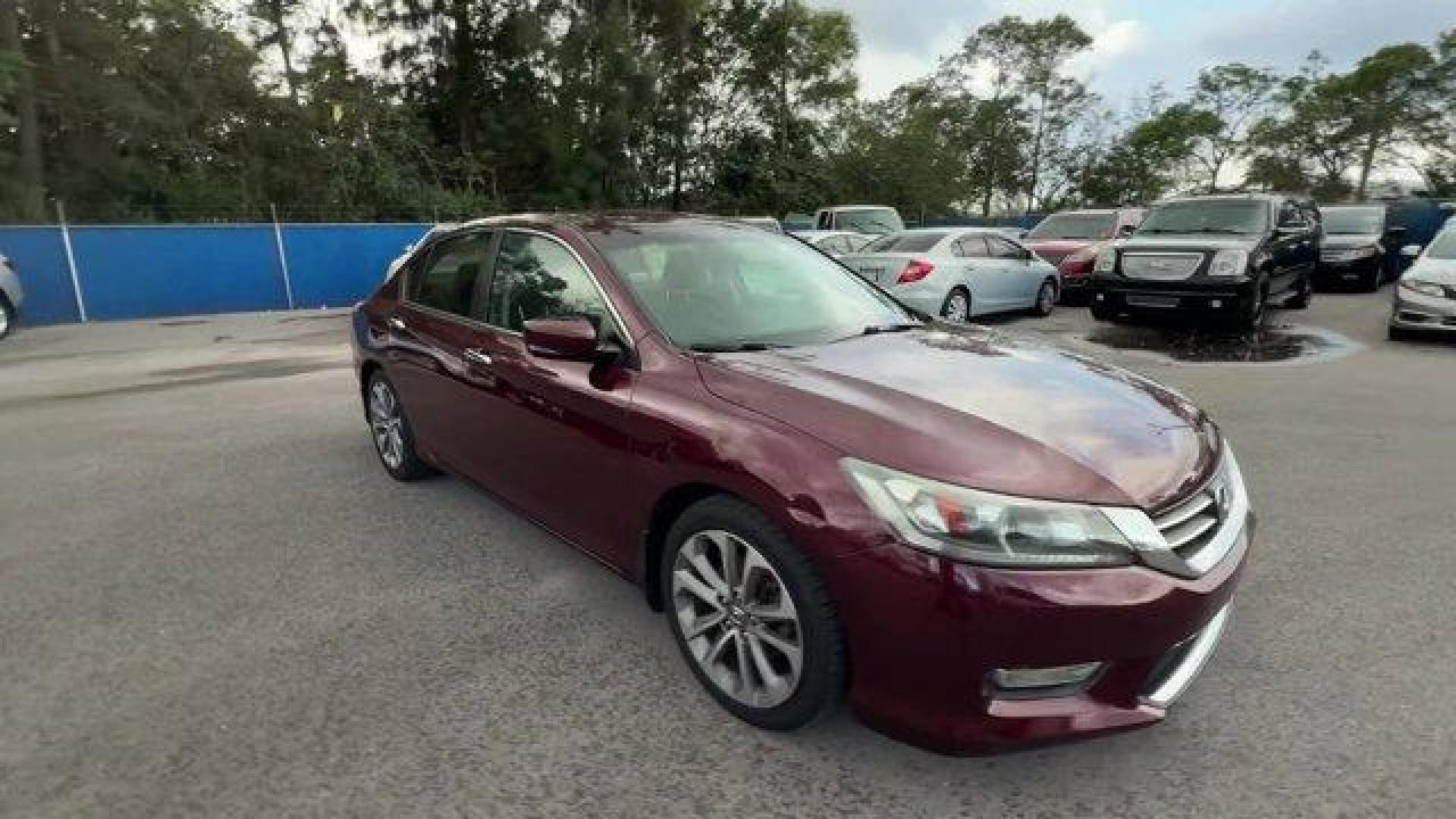 2013 Burgundy Honda Accord Sdn (1HGCR2F58DA) with an 4 2.4L engine, Variable transmission, located at 27610 S Dixie Hwy, Homestead, FL, 33032, (305) 749-2348, 25.510241, -80.438301 - IIHS Top Safety Pick. Scores 35 Highway MPG and 26 City MPG! This Honda Accord Sdn boasts a Gas I4 2.4L/144 engine powering this Variable transmission. Vehicle Stability Assist (VSA) w/traction control, Variable intermittent flush windshield wipers, Tire pressure monitoring system.*This Honda Accord - Photo#6