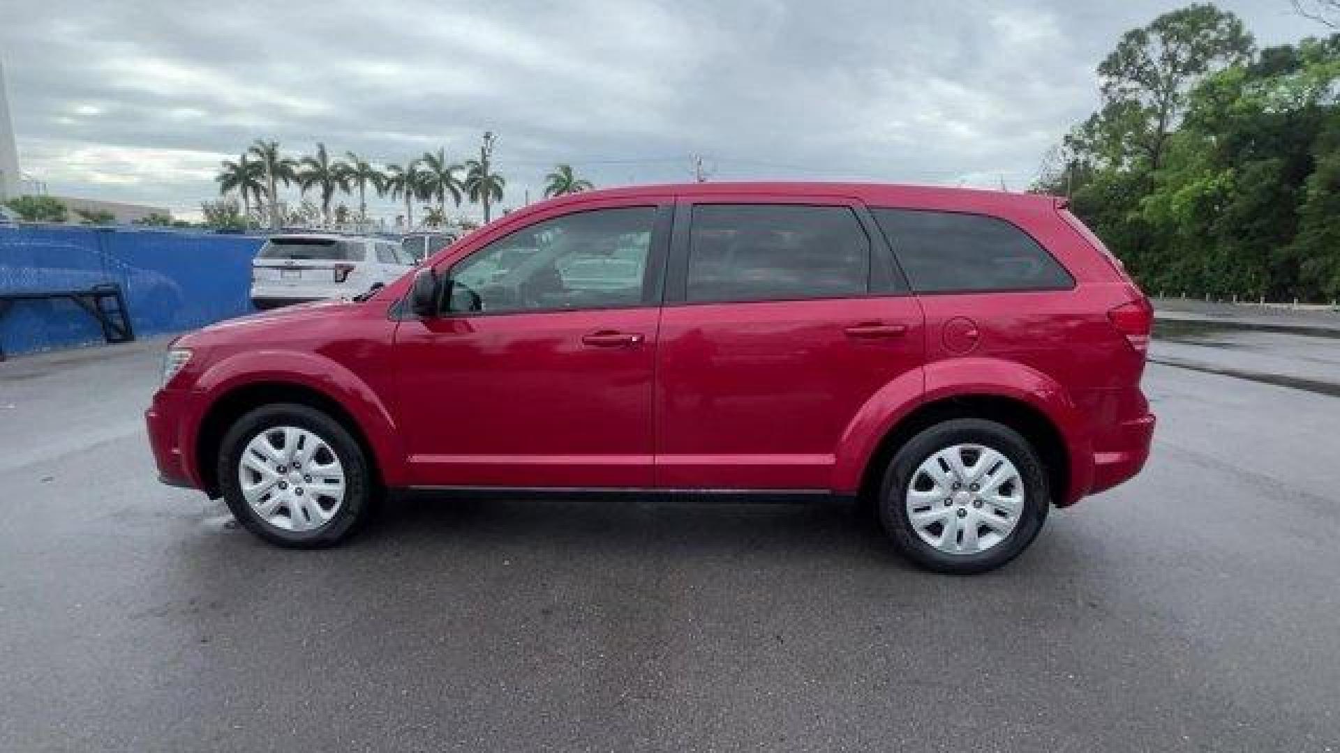 2014 Redline 2 Coat Pearl /Black Dodge Journey (3C4PDCAB8ET) with an 4 2.4 L engine, Automatic transmission, located at 27610 S Dixie Hwy, Homestead, FL, 33032, (305) 749-2348, 25.510241, -80.438301 - Delivers 26 Highway MPG and 19 City MPG! This Dodge Journey boasts a Regular Unleaded I-4 2.4 L/144 engine powering this Automatic transmission. TRANSMISSION: 4-SPEED AUTOMATIC VLP (STD), TIRES: P225/65R17 BSW A/S TOURING (STD), REDLINE 2 COAT PEARL.*This Dodge Journey Comes Equipped with These Opti - Photo#1