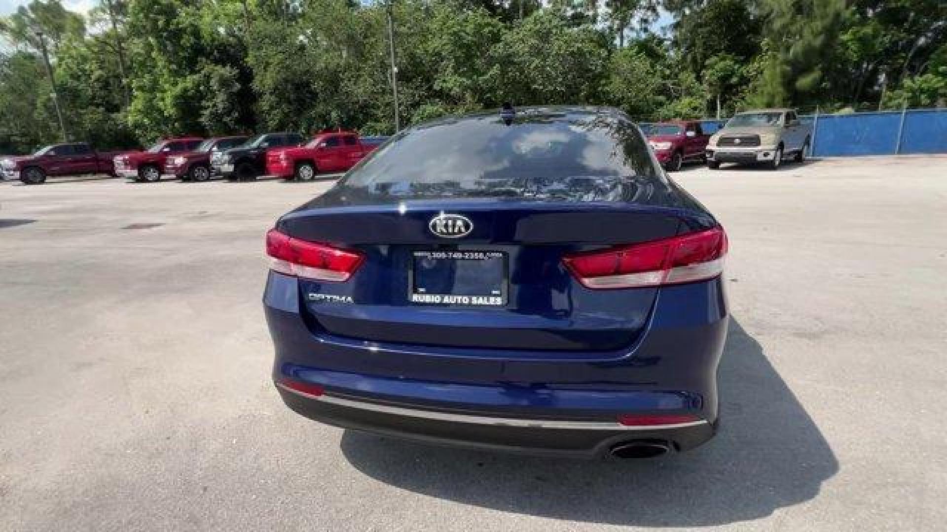 2017 Horizon Blue /Black Kia Optima (5XXGT4L39HG) with an 4 2.4 L engine, Automatic transmission, located at 27610 S Dixie Hwy, Homestead, FL, 33032, (305) 749-2348, 25.510241, -80.438301 - IIHS Top Safety Pick. Scores 36 Highway MPG and 25 City MPG! This Kia Optima boasts a Regular Unleaded I-4 2.4 L/144 engine powering this Automatic transmission. WHEELS: 17 ALLOY -inc: Tires: 17 (Fleet), HORIZON BLUE, CARPETED FLOOR MATS.* This Kia Optima Features the Following Options *BLACK, CLOTH - Photo#3