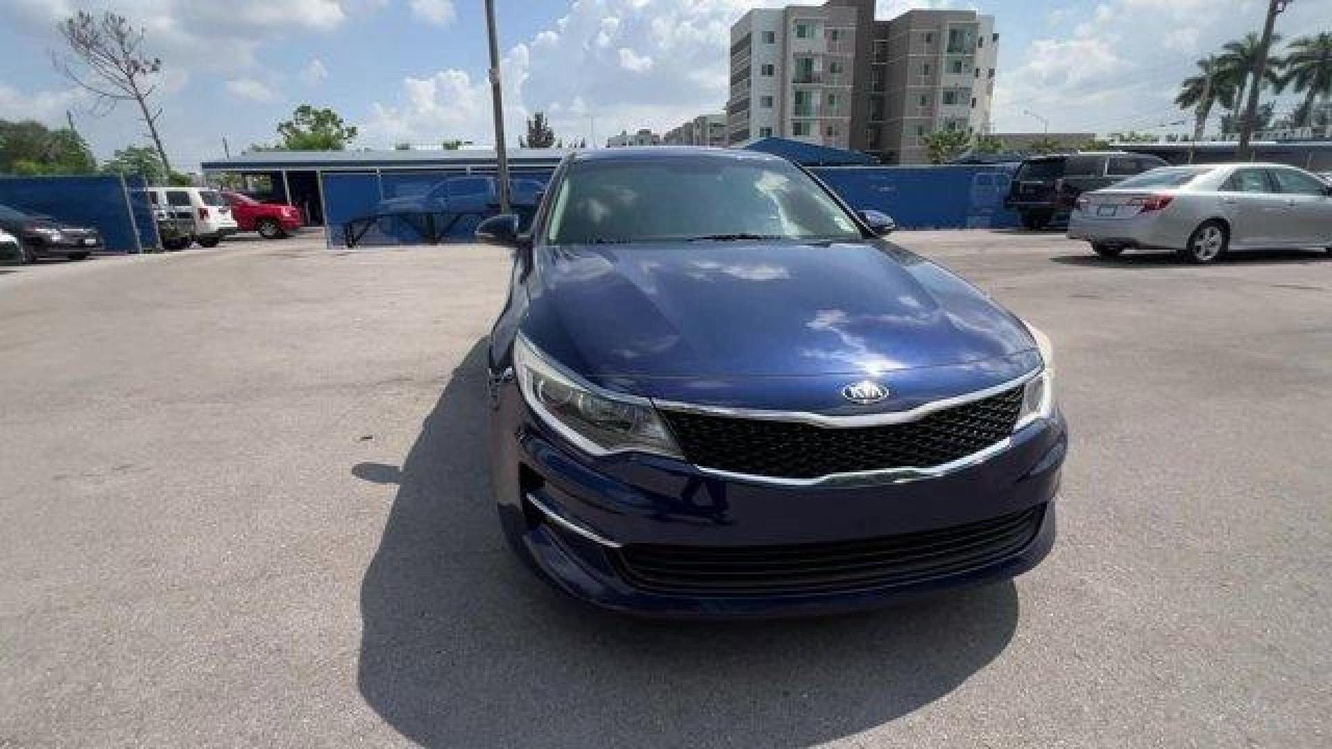 2017 Horizon Blue /Black Kia Optima (5XXGT4L39HG) with an 4 2.4 L engine, Automatic transmission, located at 27610 S Dixie Hwy, Homestead, FL, 33032, (305) 749-2348, 25.510241, -80.438301 - IIHS Top Safety Pick. Scores 36 Highway MPG and 25 City MPG! This Kia Optima boasts a Regular Unleaded I-4 2.4 L/144 engine powering this Automatic transmission. WHEELS: 17 ALLOY -inc: Tires: 17 (Fleet), HORIZON BLUE, CARPETED FLOOR MATS.* This Kia Optima Features the Following Options *BLACK, CLOTH - Photo#7