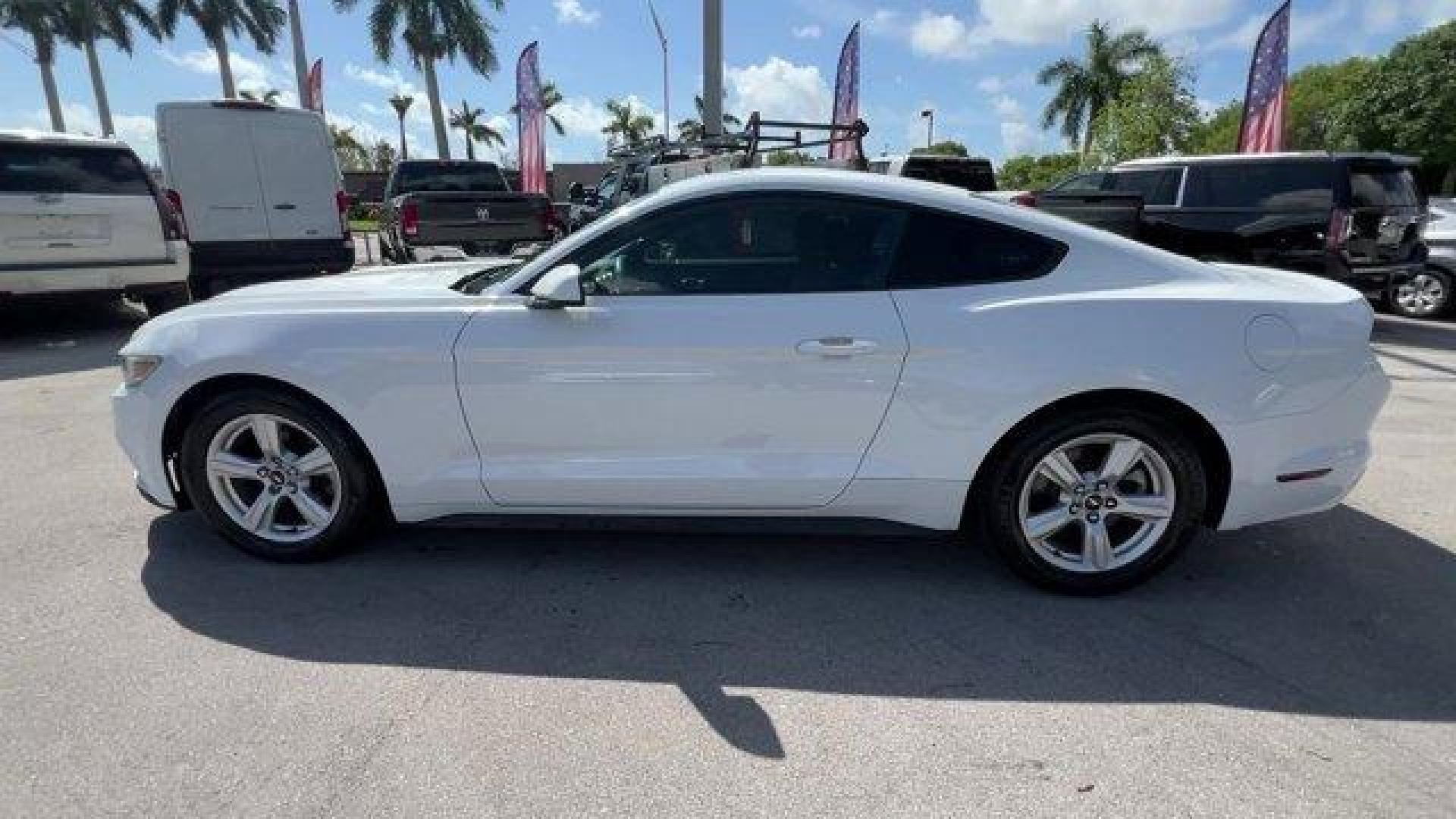 2017 White Ford Mustang (1FA6P8AMXH5) with an 6 3.7 L engine, Automatic transmission, located at 27610 S Dixie Hwy, Homestead, FL, 33032, (305) 749-2348, 25.510241, -80.438301 - KBB.com 10 Coolest Cars Under $25,000. Delivers 27 Highway MPG and 18 City MPG! This Ford Mustang boasts a Regular Unleaded V-6 3.7 L/227 engine powering this Automatic transmission. ENGINE: 3.7L TI-VCT V6 (STD), Wheels: 17 x 7.5 Sparkle Silver Painted Aluminum, Trunk Rear Cargo Access.* This Ford M - Photo#1