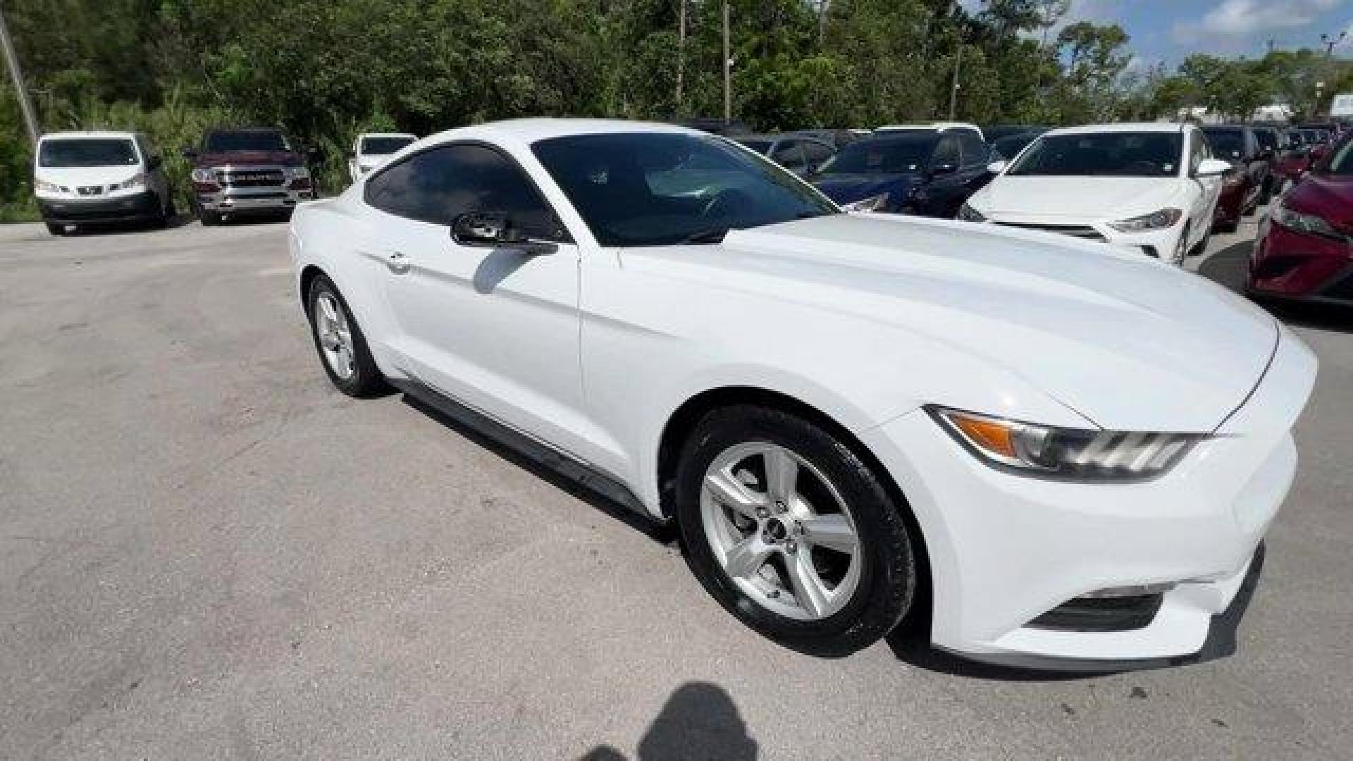 2017 White Ford Mustang (1FA6P8AMXH5) with an 6 3.7 L engine, Automatic transmission, located at 27610 S Dixie Hwy, Homestead, FL, 33032, (305) 749-2348, 25.510241, -80.438301 - KBB.com 10 Coolest Cars Under $25,000. Delivers 27 Highway MPG and 18 City MPG! This Ford Mustang boasts a Regular Unleaded V-6 3.7 L/227 engine powering this Automatic transmission. ENGINE: 3.7L TI-VCT V6 (STD), Wheels: 17 x 7.5 Sparkle Silver Painted Aluminum, Trunk Rear Cargo Access.* This Ford M - Photo#6