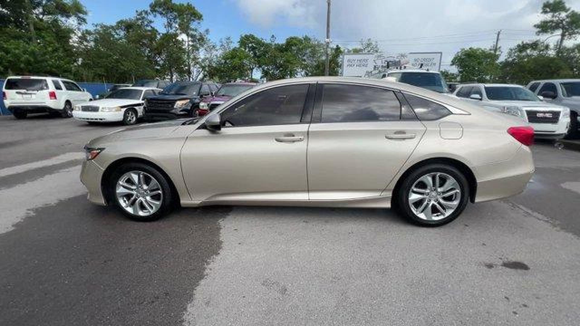 2018 Gold Honda Accord Sedan (1HGCV1F15JA) with an 4 1.5 L engine, Variable transmission, located at 27610 S Dixie Hwy, Homestead, FL, 33032, (305) 749-2348, 25.510241, -80.438301 - ALG Residual Value Awards, Residual Value Awards. Scores 38 Highway MPG and 30 City MPG! This Honda Accord Sedan boasts a Intercooled Turbo Regular Unleaded I-4 1.5 L/91 engine powering this Variable transmission. Wheels: 17 Silver-Painted Alloy, VSA Electronic Stability Control (ESC), Valet Functio - Photo#0