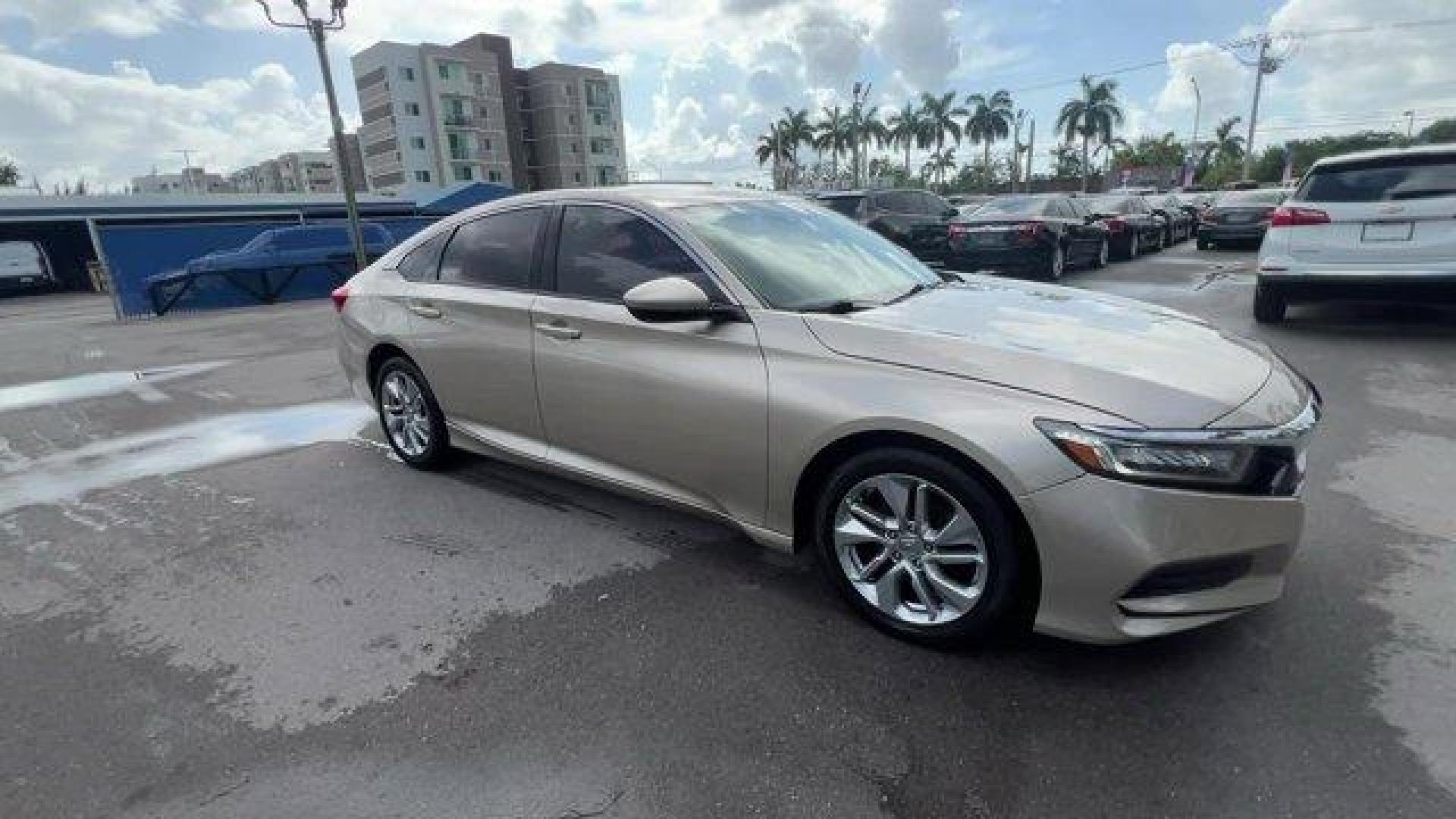 2018 Gold Honda Accord Sedan (1HGCV1F15JA) with an 4 1.5 L engine, Variable transmission, located at 27610 S Dixie Hwy, Homestead, FL, 33032, (305) 749-2348, 25.510241, -80.438301 - ALG Residual Value Awards, Residual Value Awards. Scores 38 Highway MPG and 30 City MPG! This Honda Accord Sedan boasts a Intercooled Turbo Regular Unleaded I-4 1.5 L/91 engine powering this Variable transmission. Wheels: 17 Silver-Painted Alloy, VSA Electronic Stability Control (ESC), Valet Functio - Photo#5