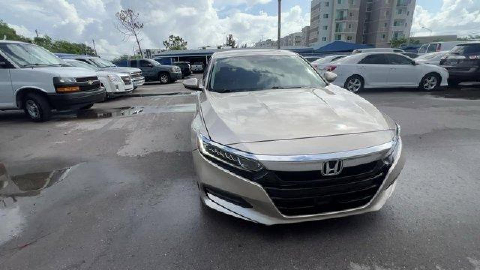 2018 Gold Honda Accord Sedan (1HGCV1F15JA) with an 4 1.5 L engine, Variable transmission, located at 27610 S Dixie Hwy, Homestead, FL, 33032, (305) 749-2348, 25.510241, -80.438301 - ALG Residual Value Awards, Residual Value Awards. Scores 38 Highway MPG and 30 City MPG! This Honda Accord Sedan boasts a Intercooled Turbo Regular Unleaded I-4 1.5 L/91 engine powering this Variable transmission. Wheels: 17 Silver-Painted Alloy, VSA Electronic Stability Control (ESC), Valet Functio - Photo#6