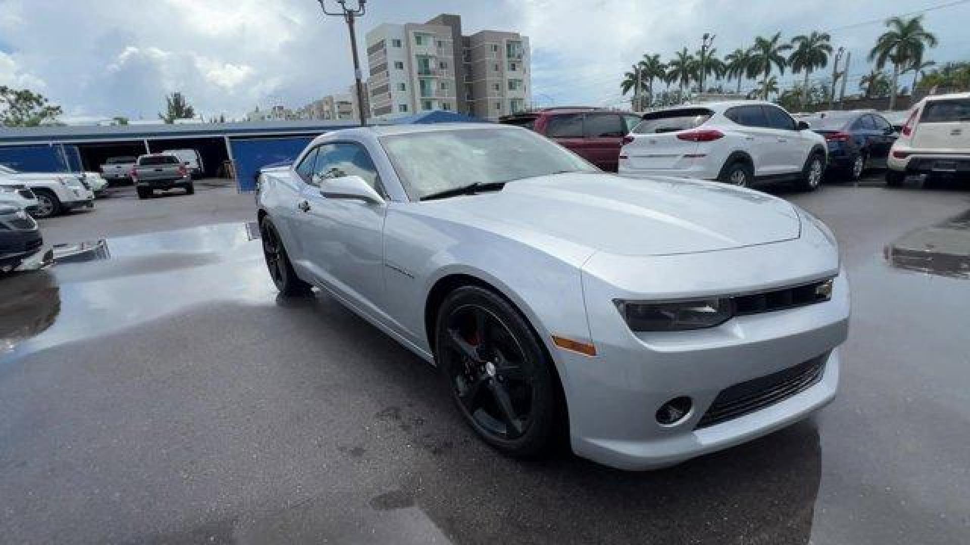 2015 Silver Ice Metallic /Black Chevrolet Camaro (2G1FF1E31F9) with an 6 3.6L engine, Automatic transmission, located at 27610 S Dixie Hwy, Homestead, FL, 33032, (305) 749-2348, 25.510241, -80.438301 - KBB.com Best Buy Awards Finalist. Only 95,974 Miles! Scores 27 Highway MPG and 18 City MPG! This Chevrolet Camaro boasts a Gas V6 3.6L/217 engine powering this Automatic transmission. WHEELS, 20 X 8 (50.8 CM X 20.3 CM) FRONT AND 20 X 9 (50.8 CM X 22.9 CM) REAR FLANGELESS, PAINTED ALUMINUM WITH BRIGH - Photo#6