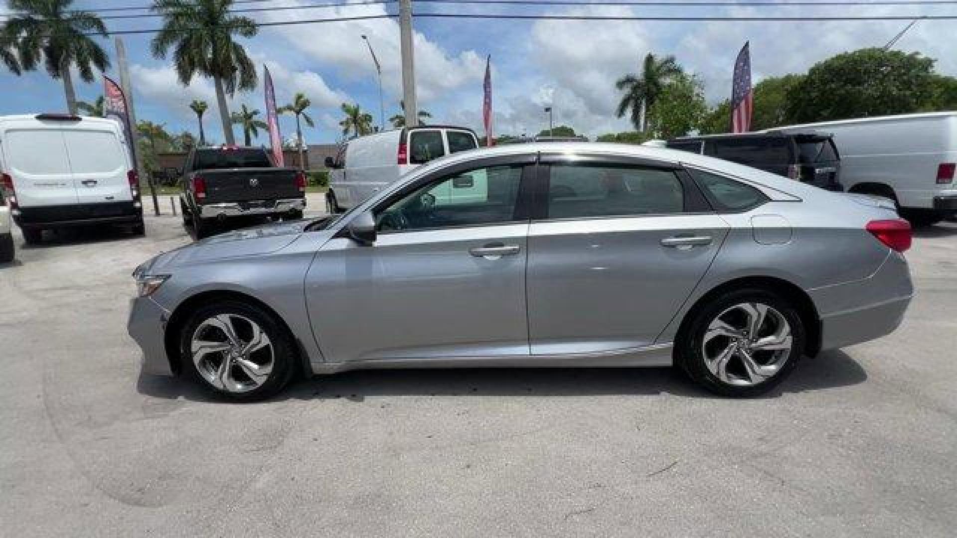 2018 Silver Honda Accord Sedan (1HGCV1F55JA) with an 4 1.5 L engine, Variable transmission, located at 27610 S Dixie Hwy, Homestead, FL, 33032, (305) 749-2348, 25.510241, -80.438301 - ALG Residual Value Awards, Residual Value Awards. Scores 38 Highway MPG and 30 City MPG! This Honda Accord Sedan boasts a Intercooled Turbo Regular Unleaded I-4 1.5 L/91 engine powering this Variable transmission. Wheels: 17 Machine-Finished Alloy, VSA Electronic Stability Control (ESC), Valet Funct - Photo#1