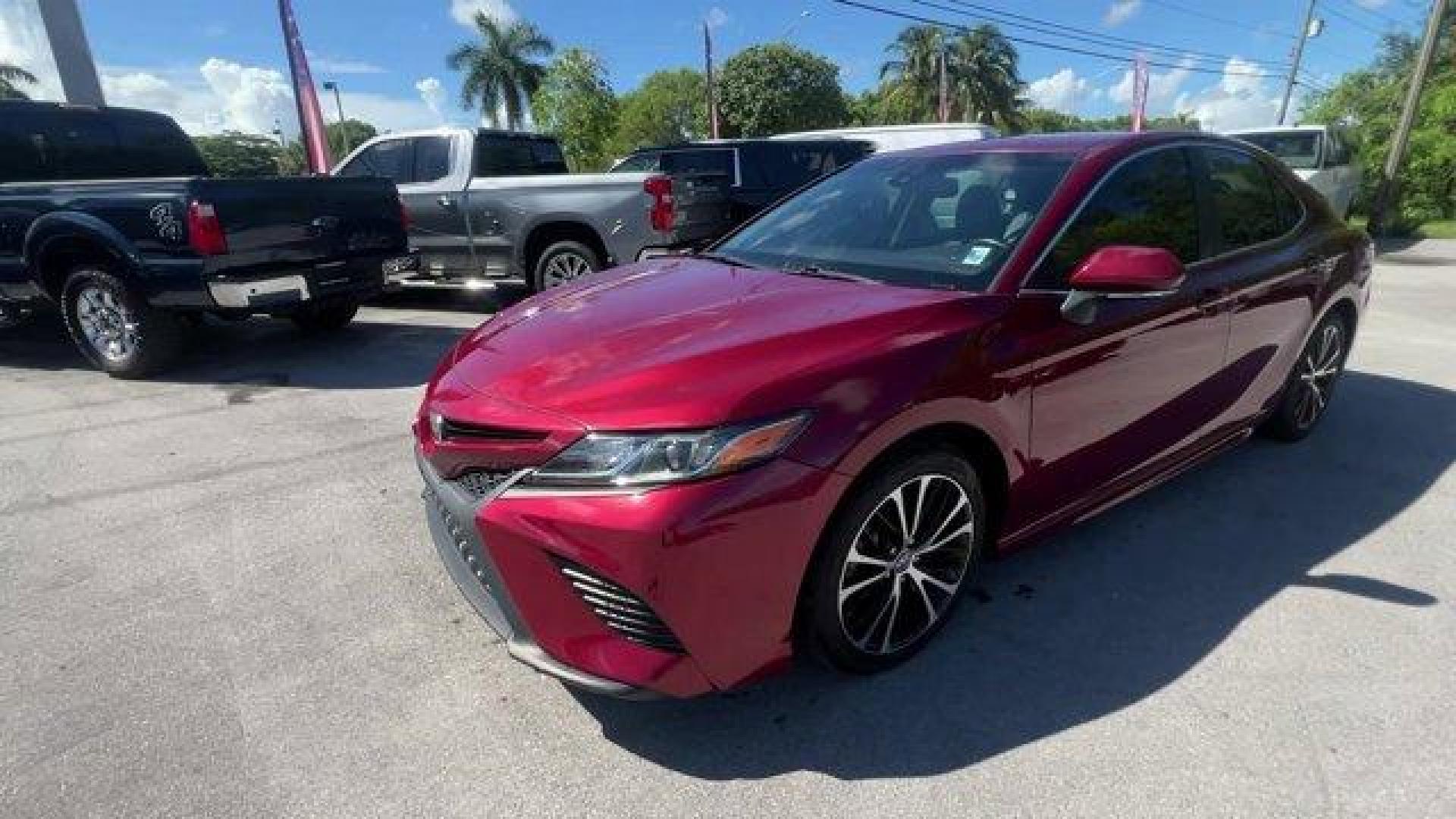 2018 Red Toyota Camry (4T1B11HK9JU) with an 4 2.5 L engine, Automatic transmission, located at 27610 S Dixie Hwy, Homestead, FL, 33032, (305) 749-2348, 25.510241, -80.438301 - KBB.com Best Family Sedans. This Toyota Camry boasts a Regular Unleaded I-4 2.5 L/152 engine powering this Automatic transmission. Window Grid Antenna, Variable Intermittent Wipers, Valet Function.*This Toyota Camry Comes Equipped with These Options *Trunk Rear Cargo Access, Trip Computer, Toyota Sa - Photo#0